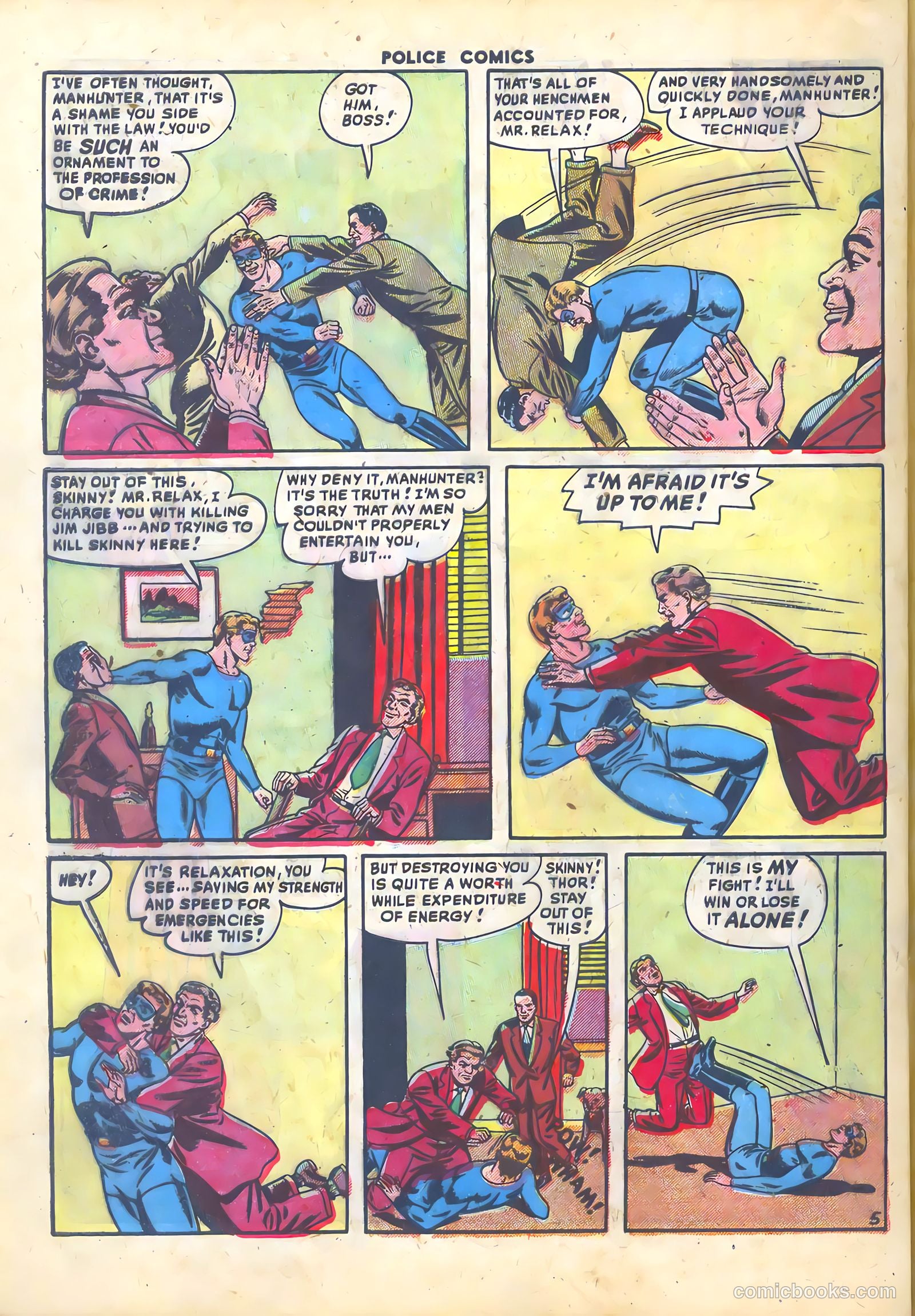 Police Comics #96 — page 32 of 36