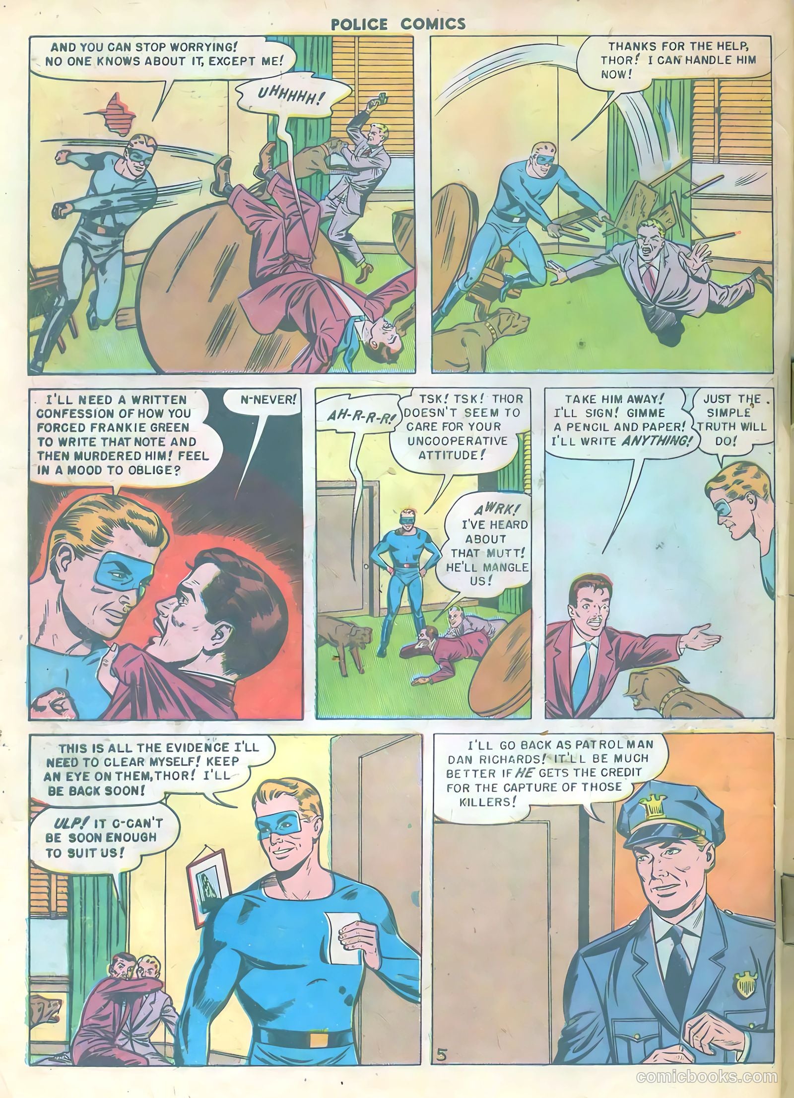 Police Comics #99 — page 32 of 36