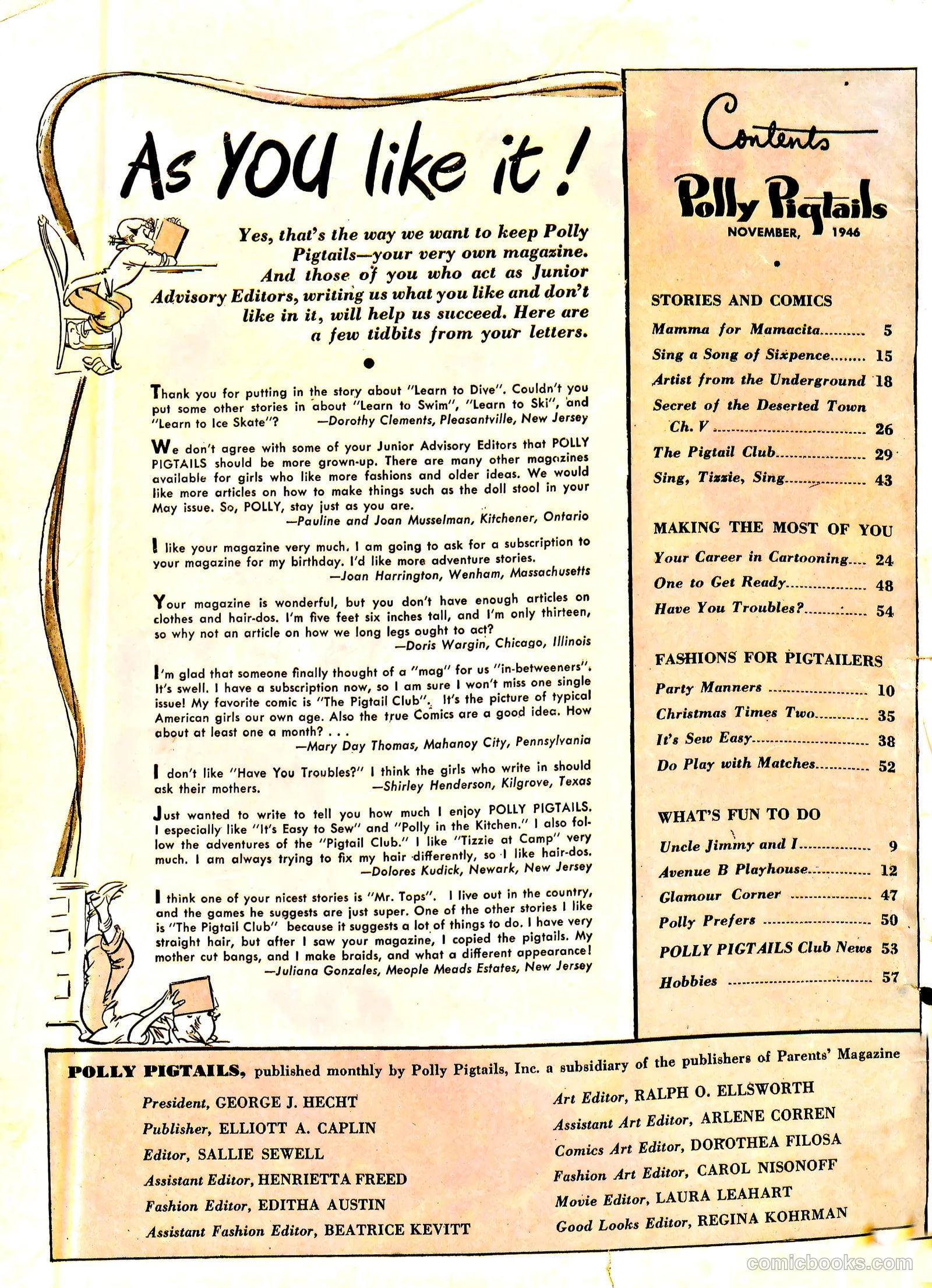 Polly Pigtails #10 — page 2 of 60