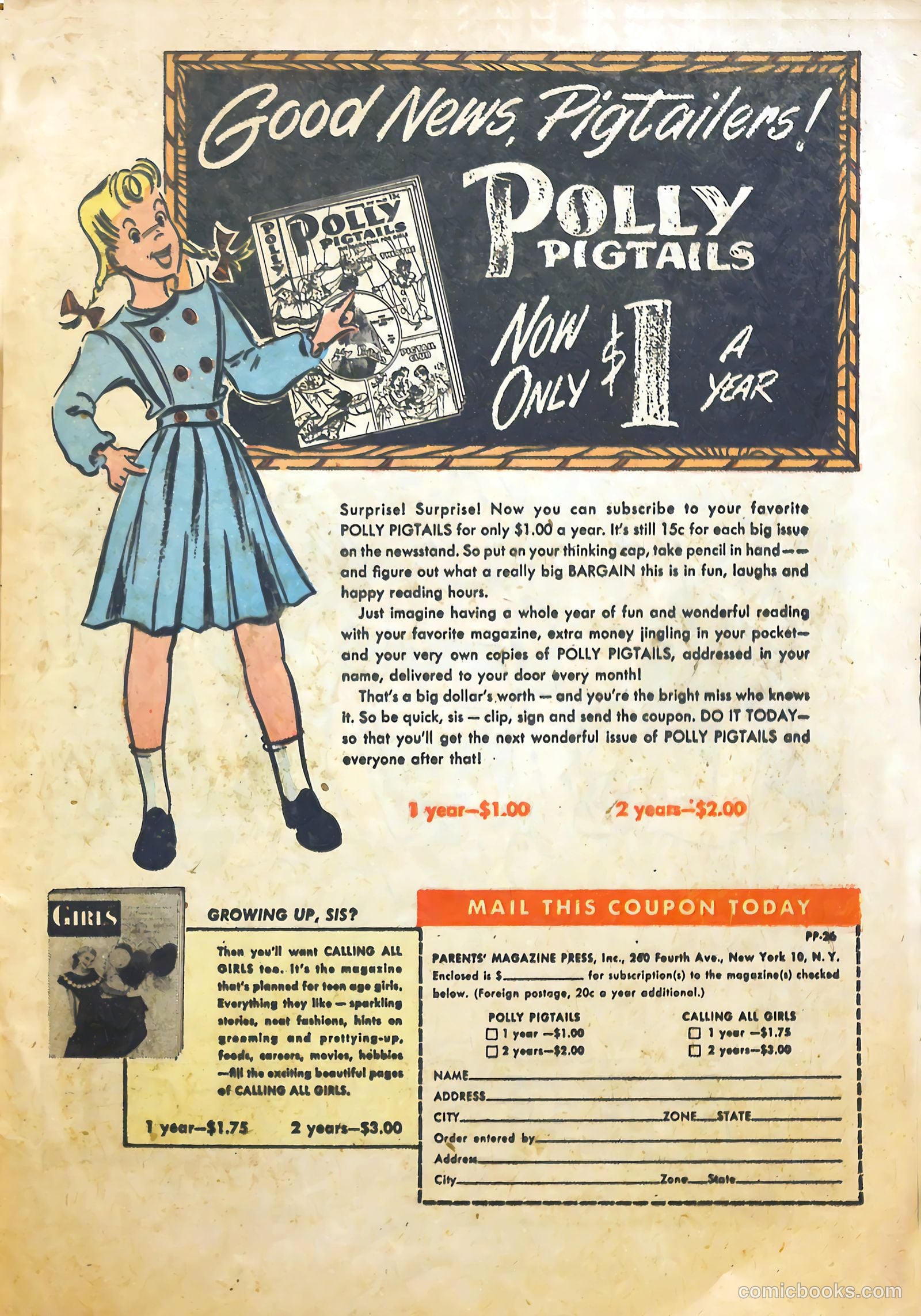 Polly Pigtails #26 — page 36 of 51