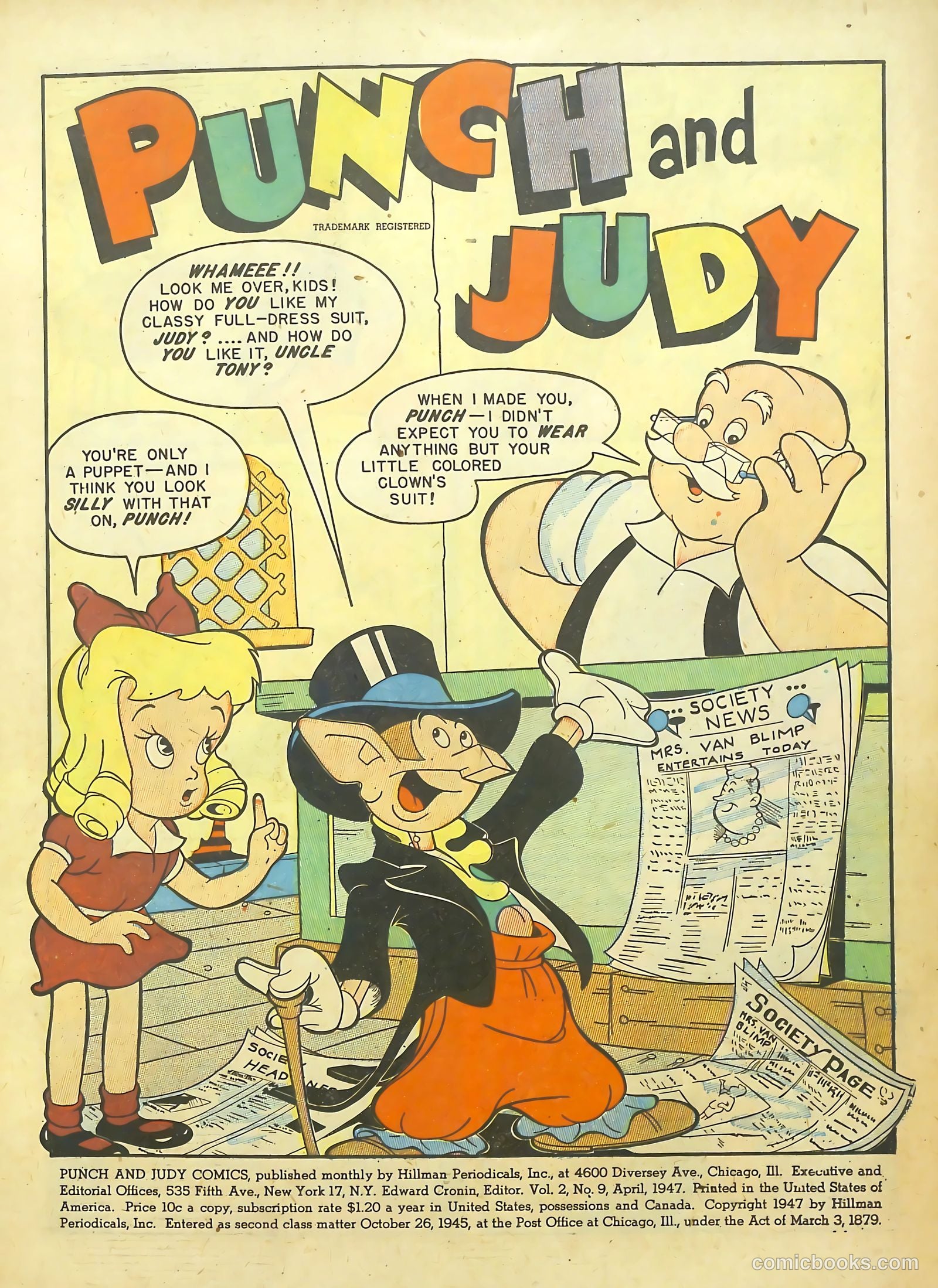 Punch and Judy Comics #9 — page 3 of 54