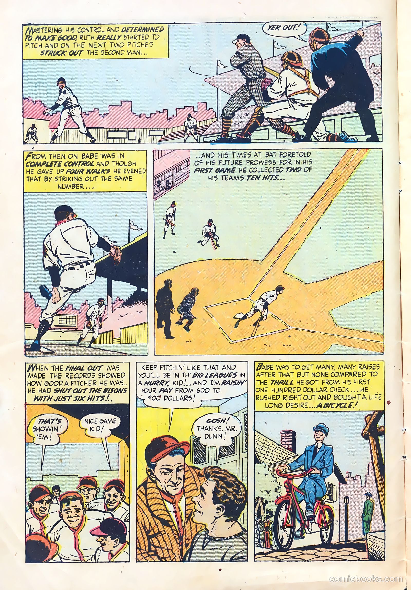 Babe Ruth Sports Comics #3 — page 6 of 36