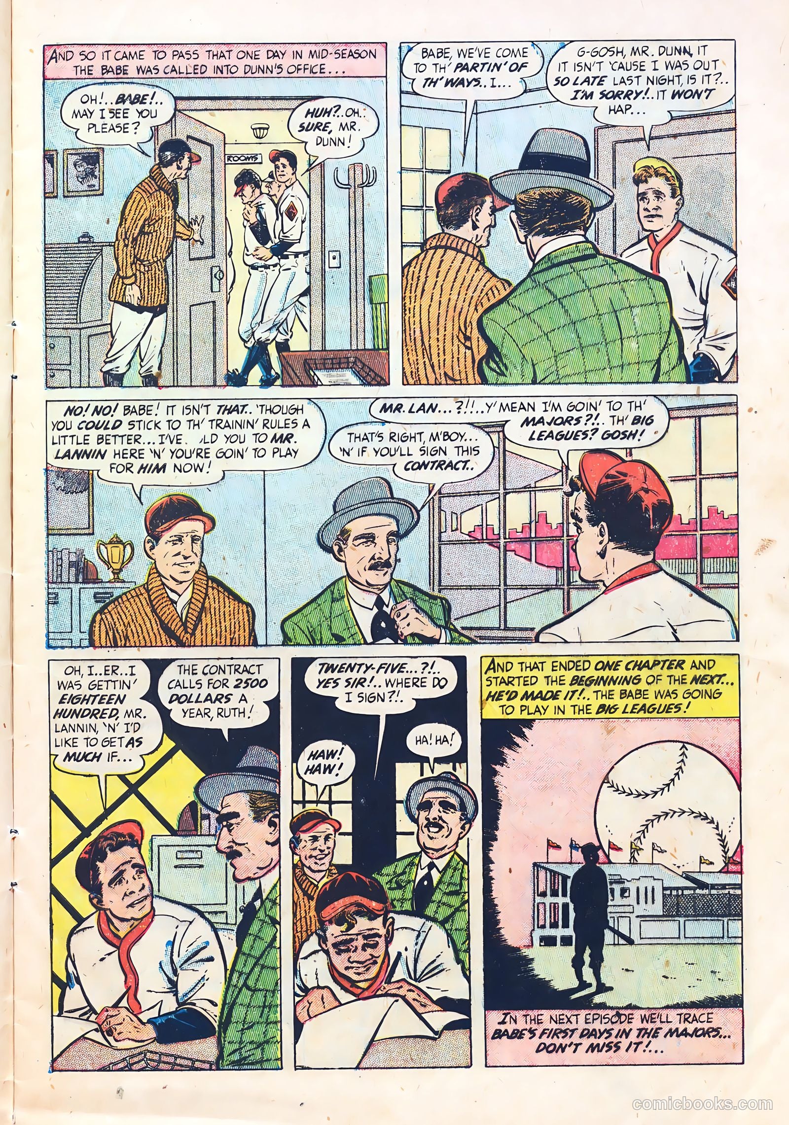 Babe Ruth Sports Comics #3 — page 9 of 36