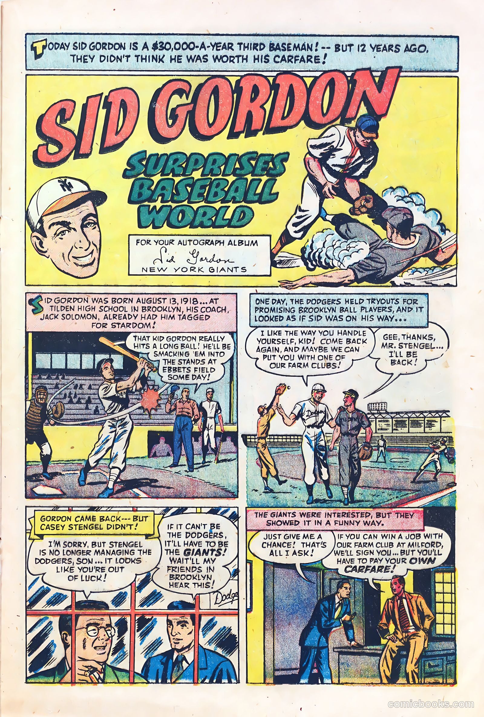 Babe Ruth Sports Comics #3 — page 20 of 36