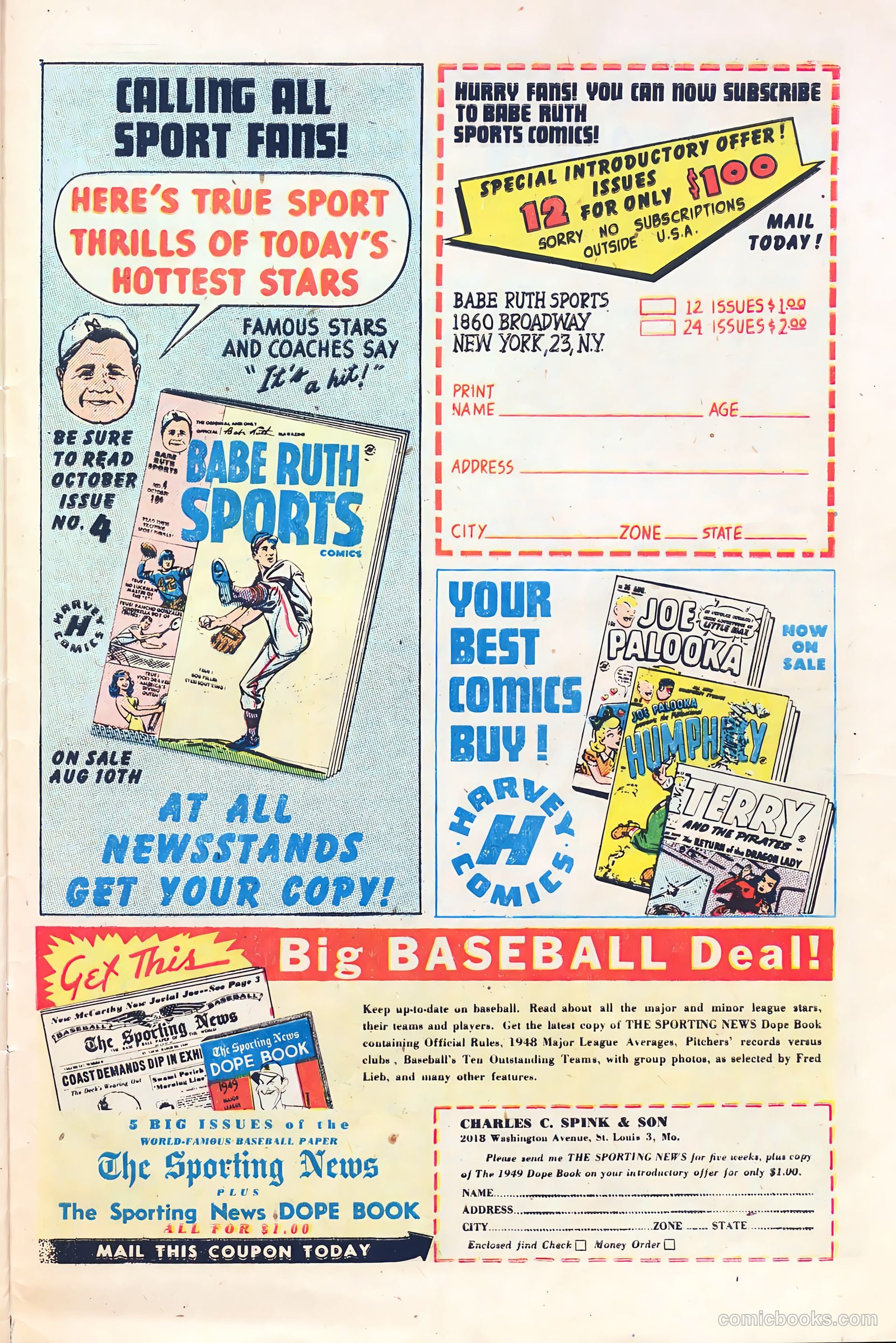 Babe Ruth Sports Comics #3 — page 26 of 36