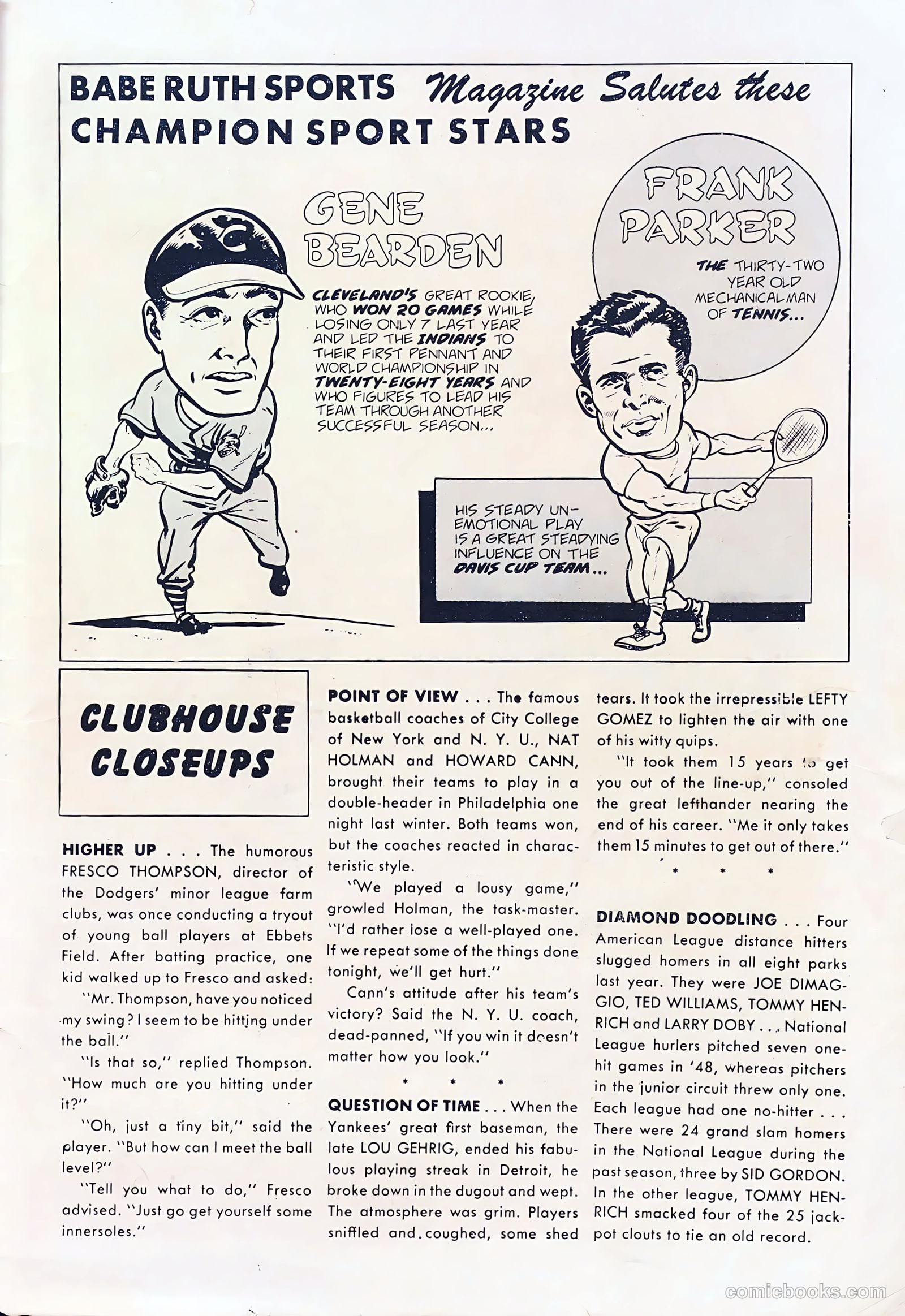 Babe Ruth Sports Comics #3 — page 34 of 36