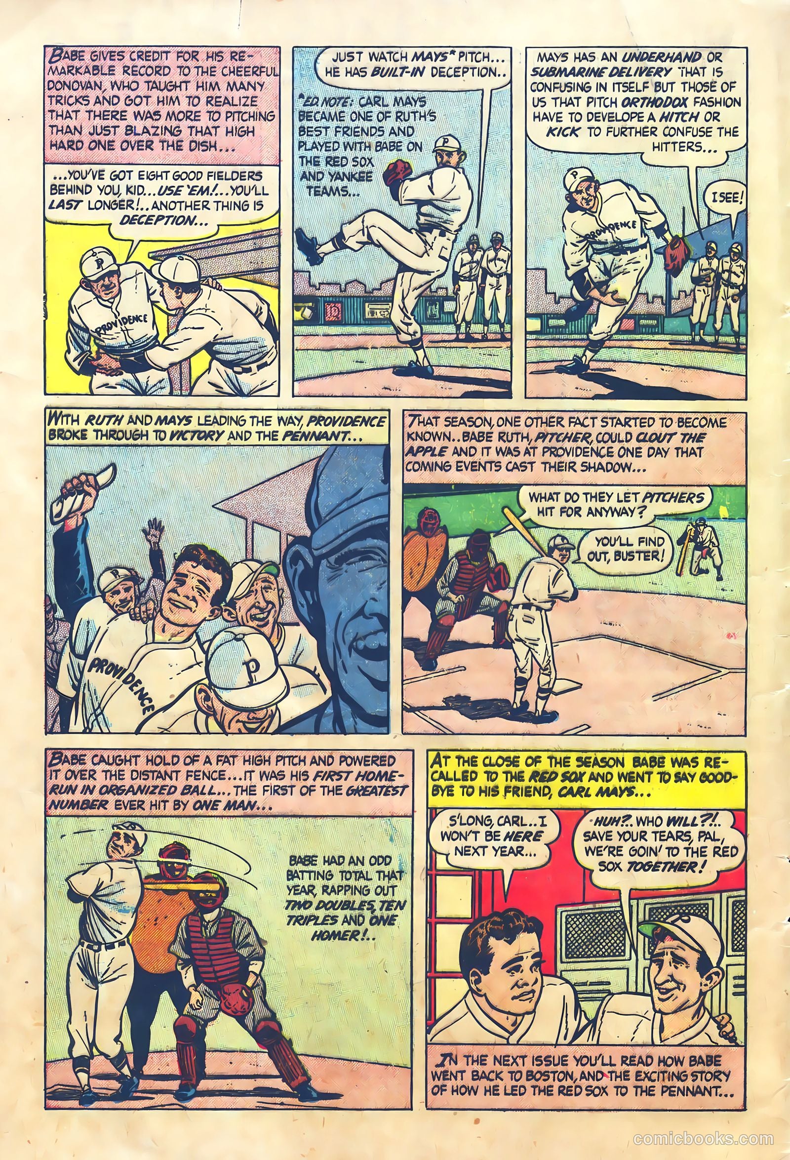 Babe Ruth Sports Comics #4 — page 8 of 32