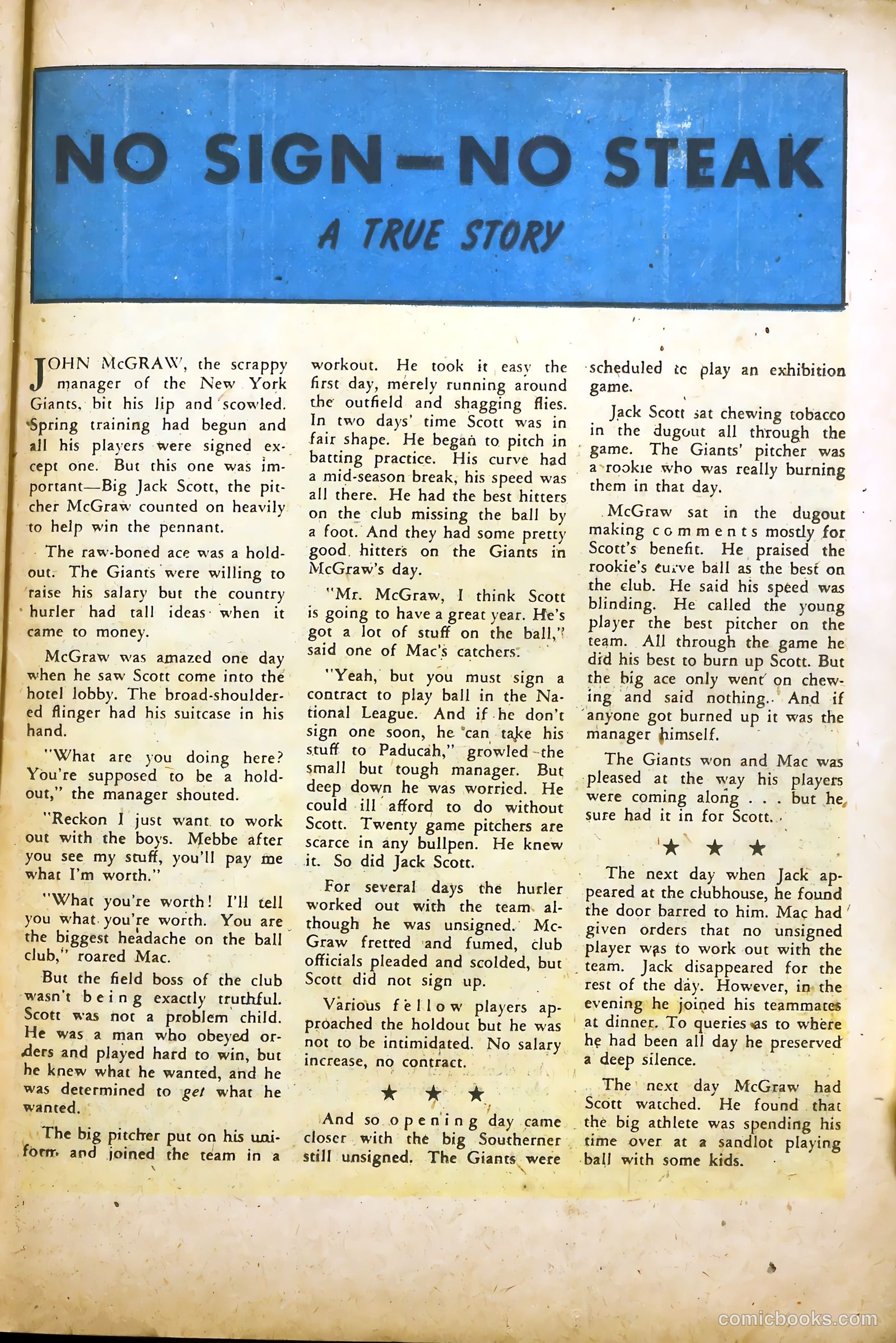 Real Sports Comics #1 — page 33 of 53