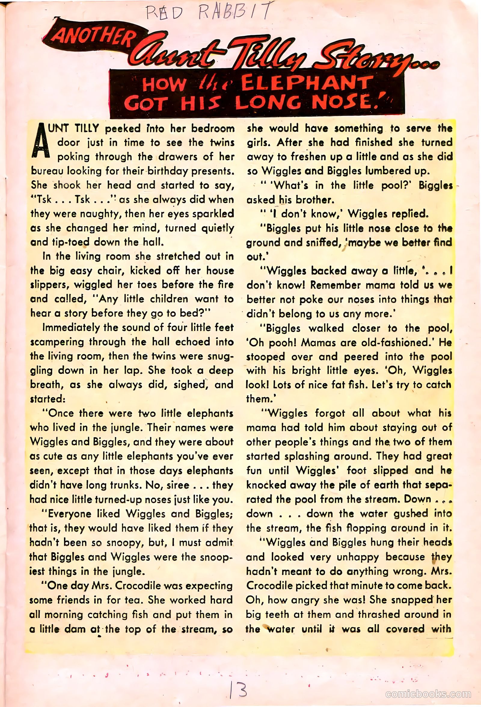 "Red" Rabbit Comics #11 — page 15 of 36