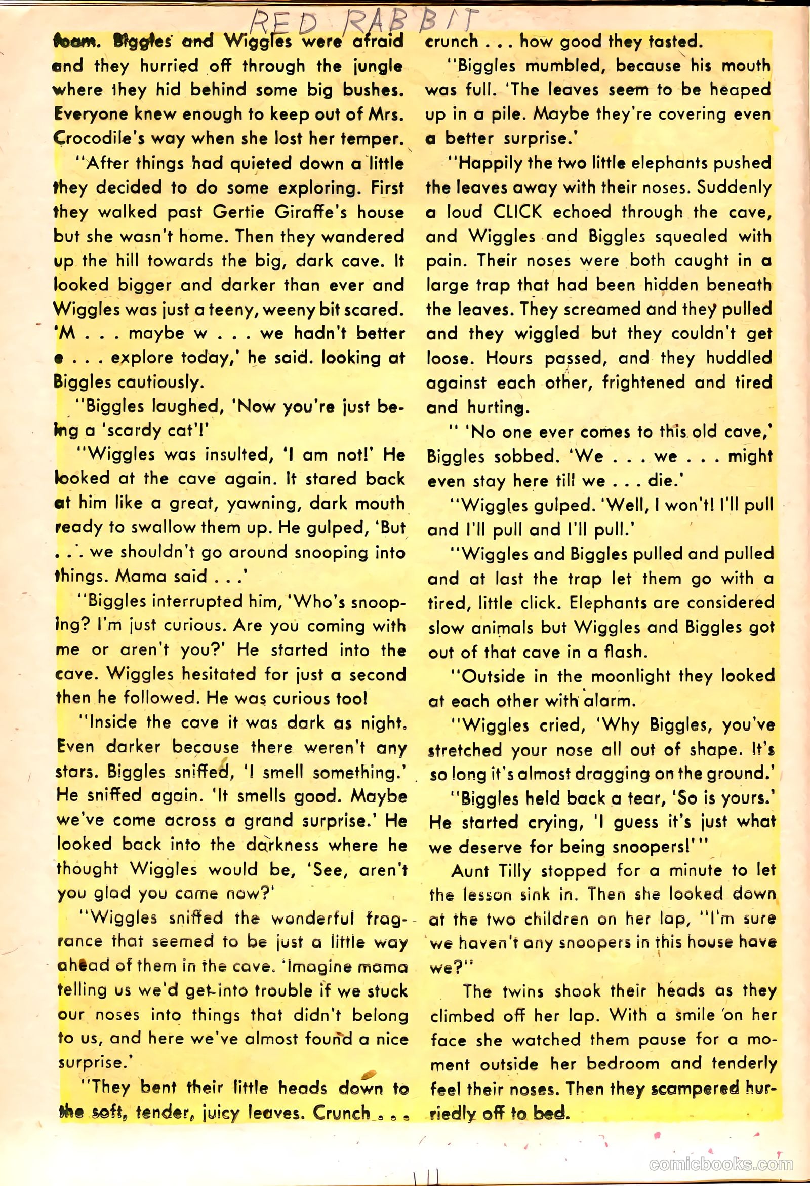 "Red" Rabbit Comics #11 — page 16 of 36