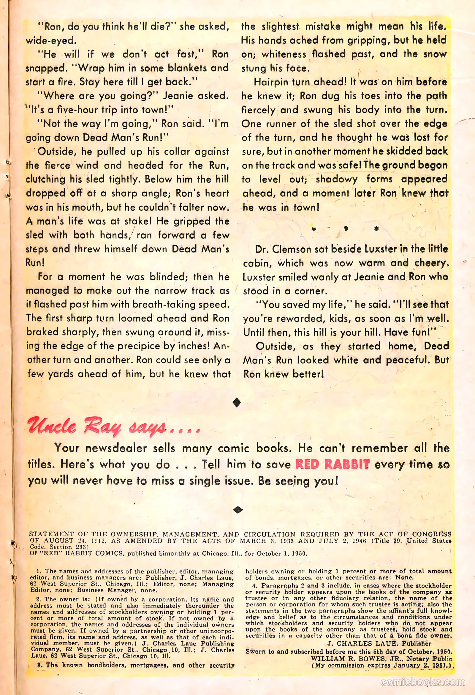 "Red" Rabbit Comics #19 — page 21 of 36