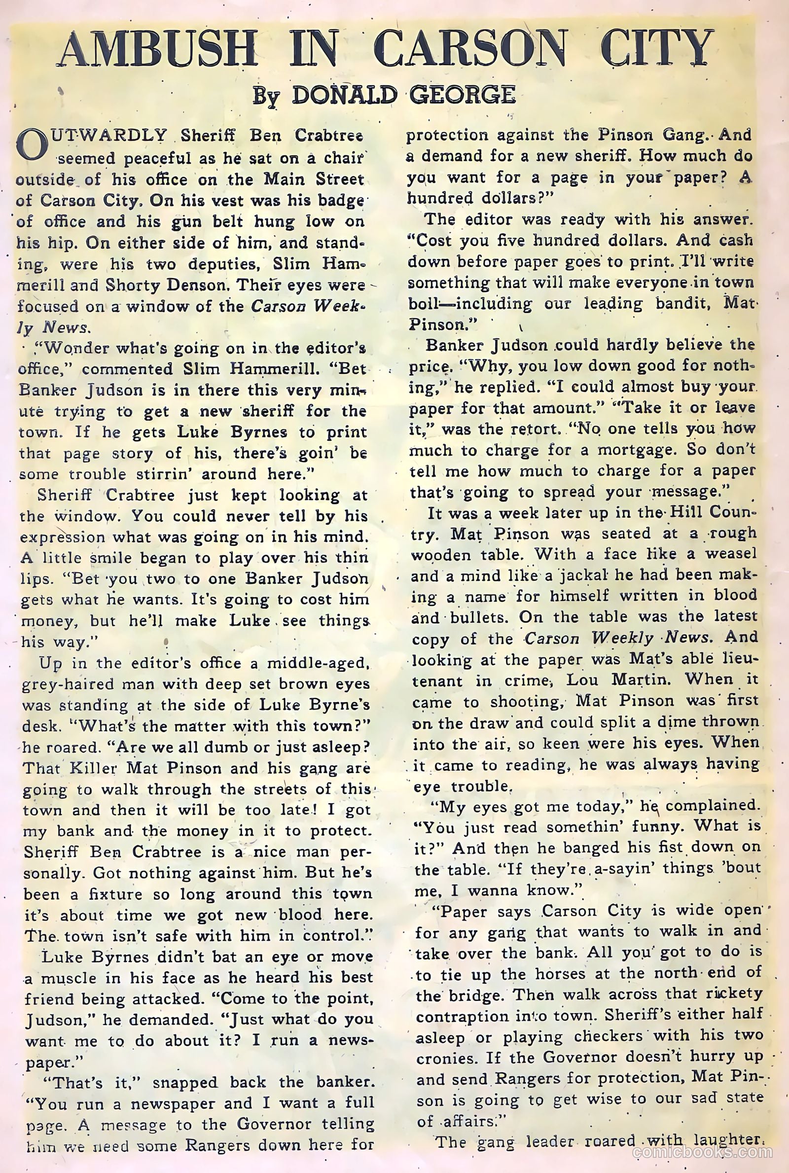 Return of the Outlaw #4 — page 32 of 36