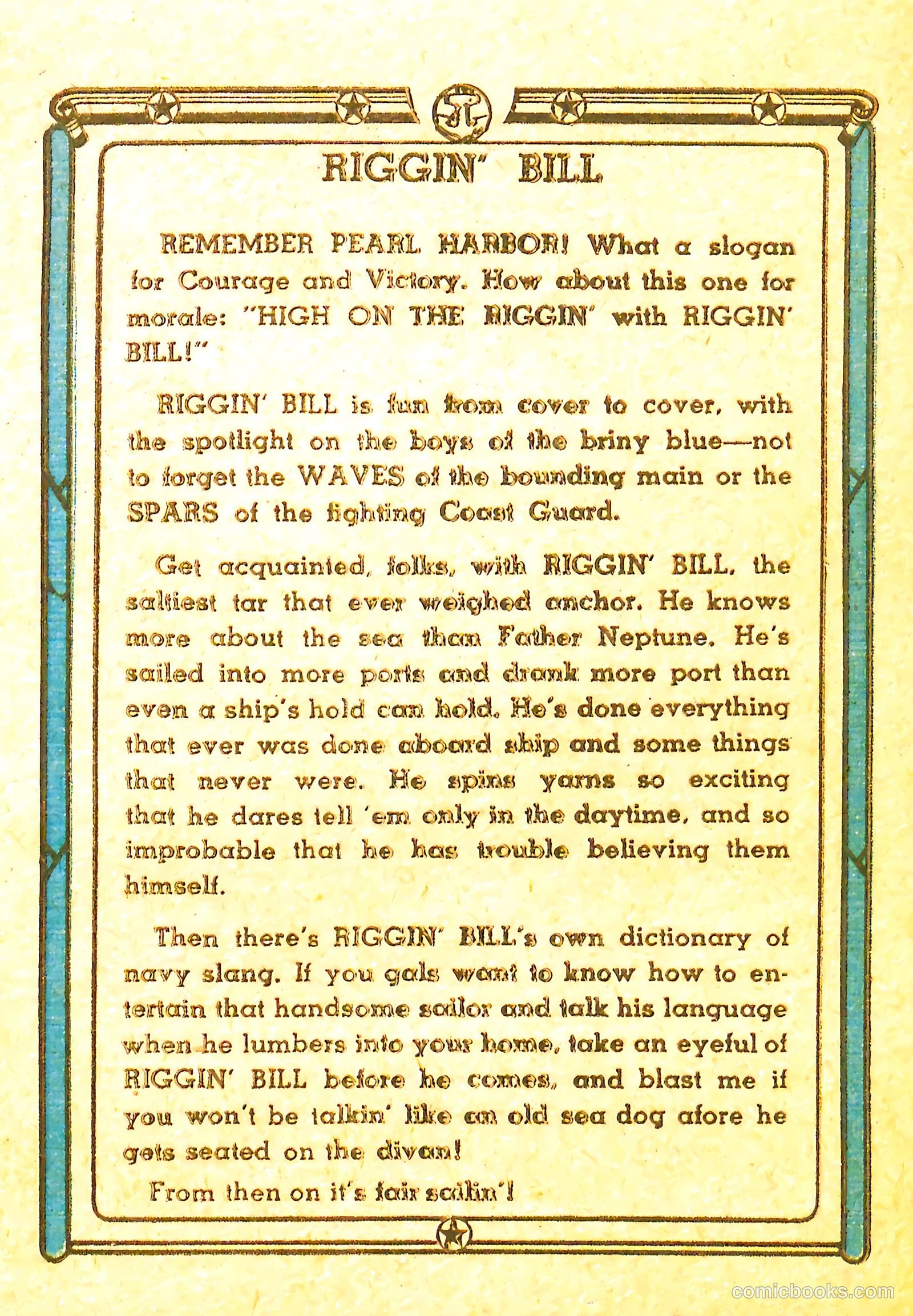 Riggin' Bill #1 — page 3 of 68