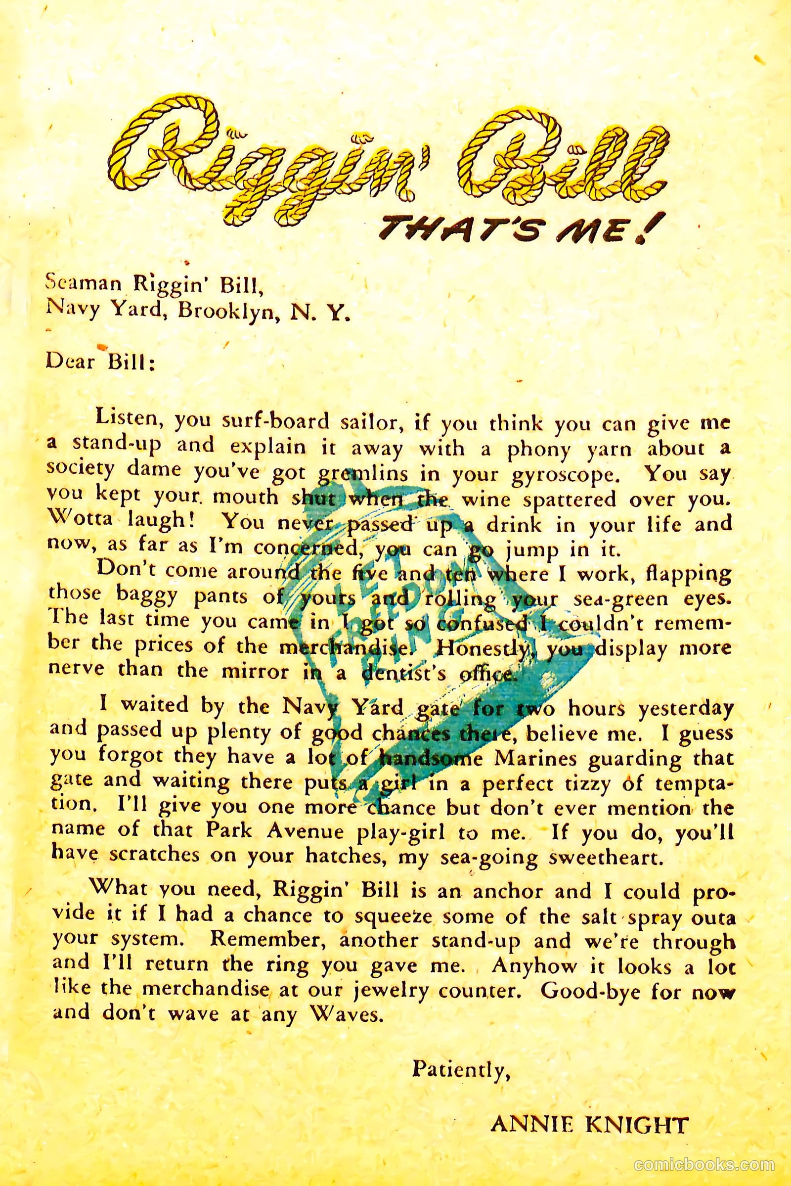 Riggin' Bill #1 — page 6 of 68
