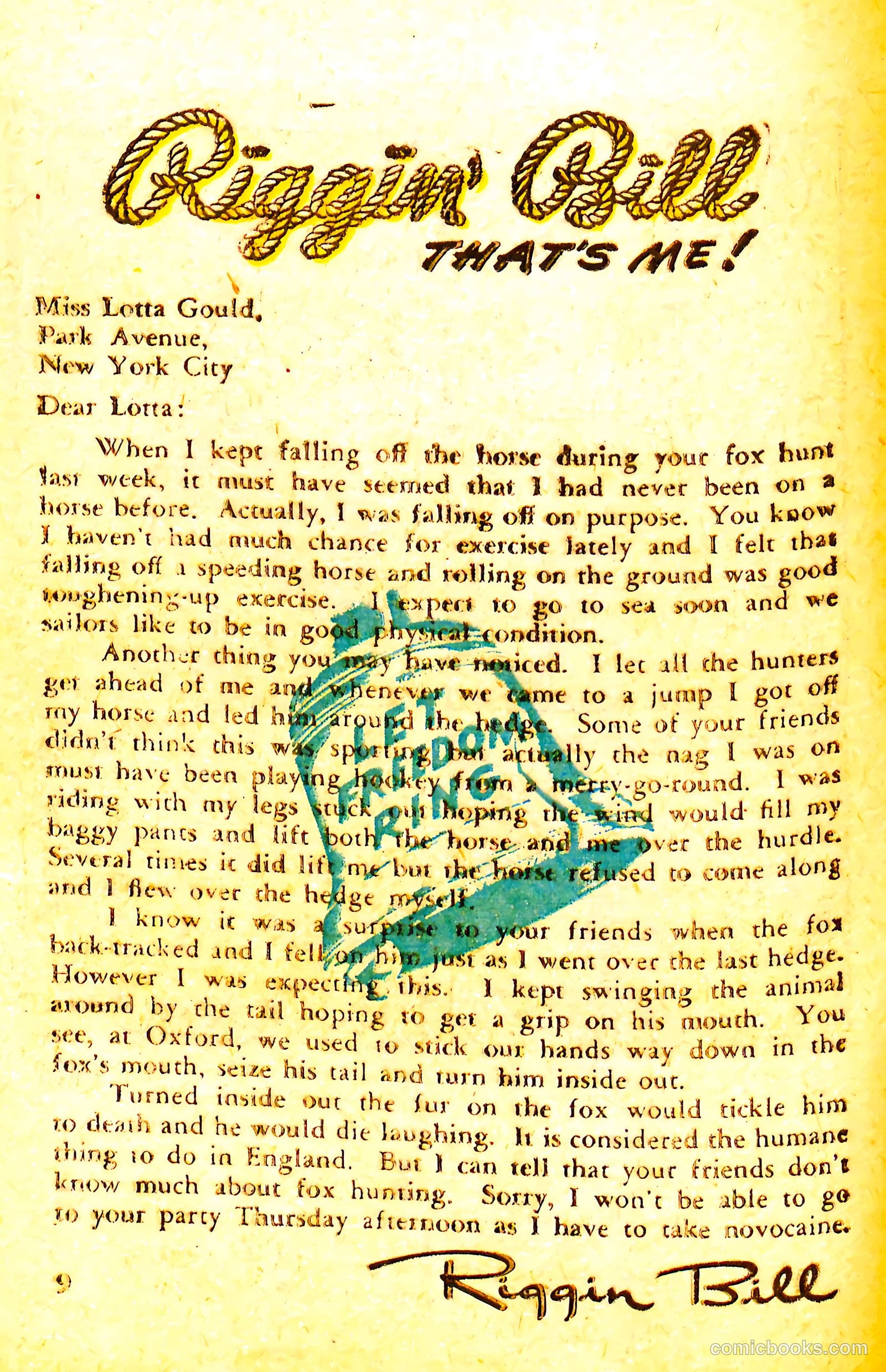 Riggin' Bill #1 — page 20 of 68