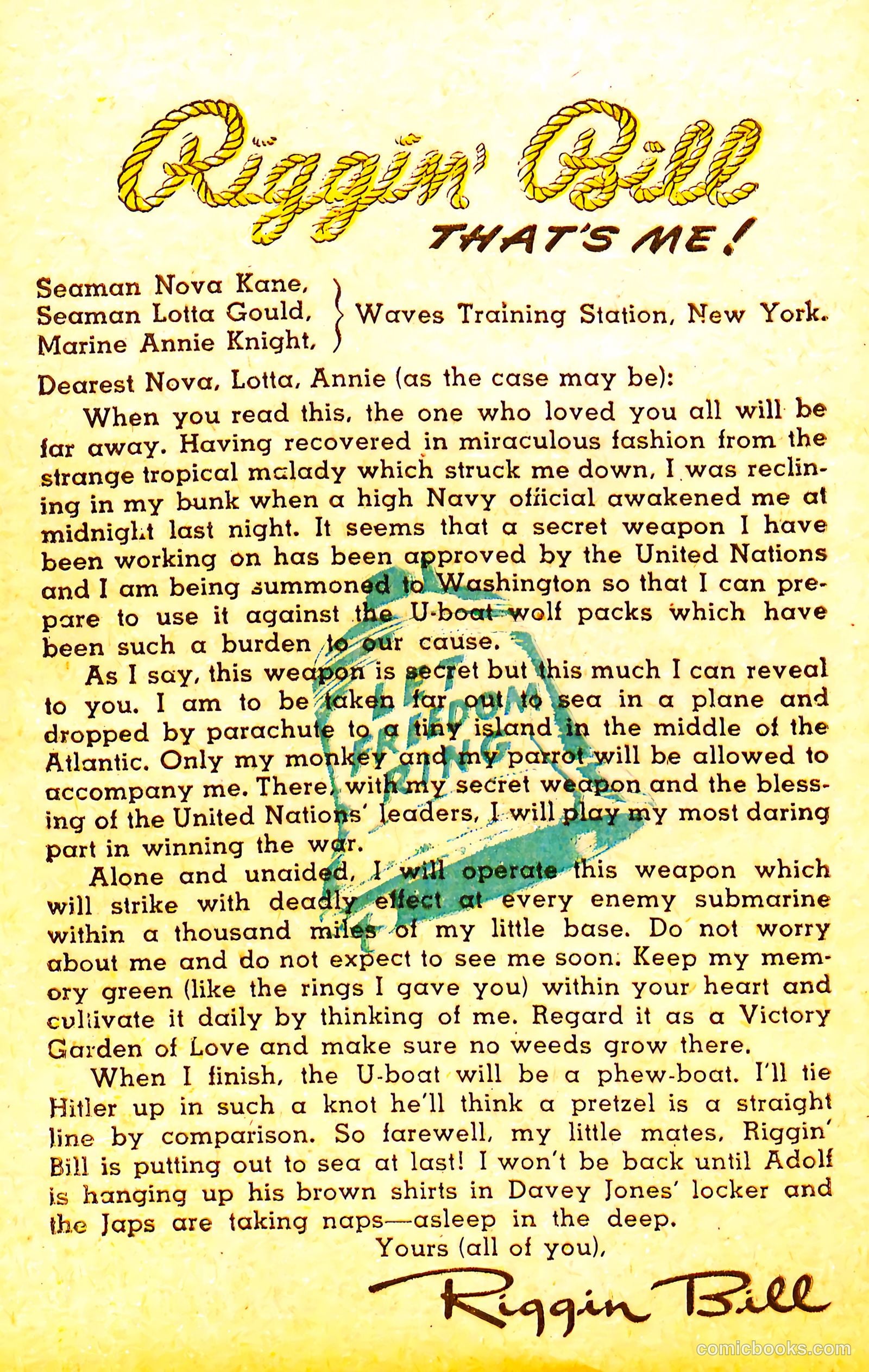 Riggin' Bill #1 — page 62 of 68
