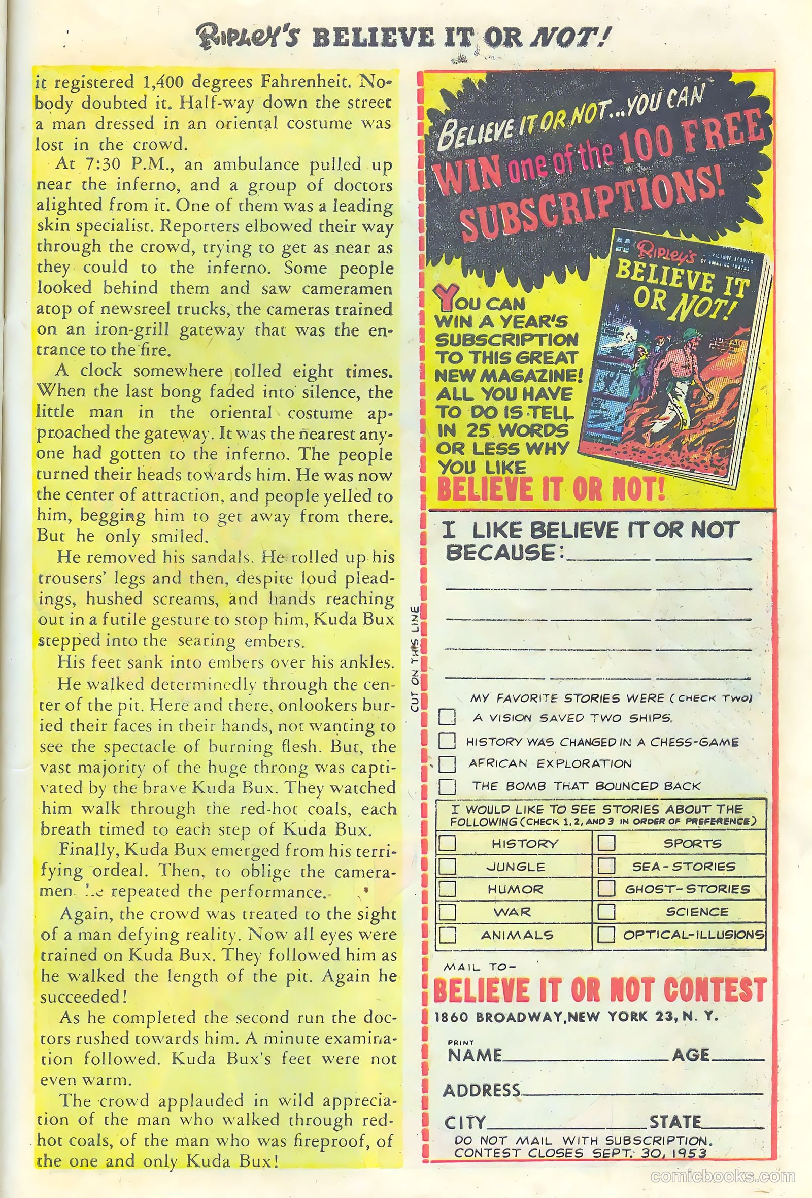 Ripley's Believe It or Not! #1 — page 27 of 36