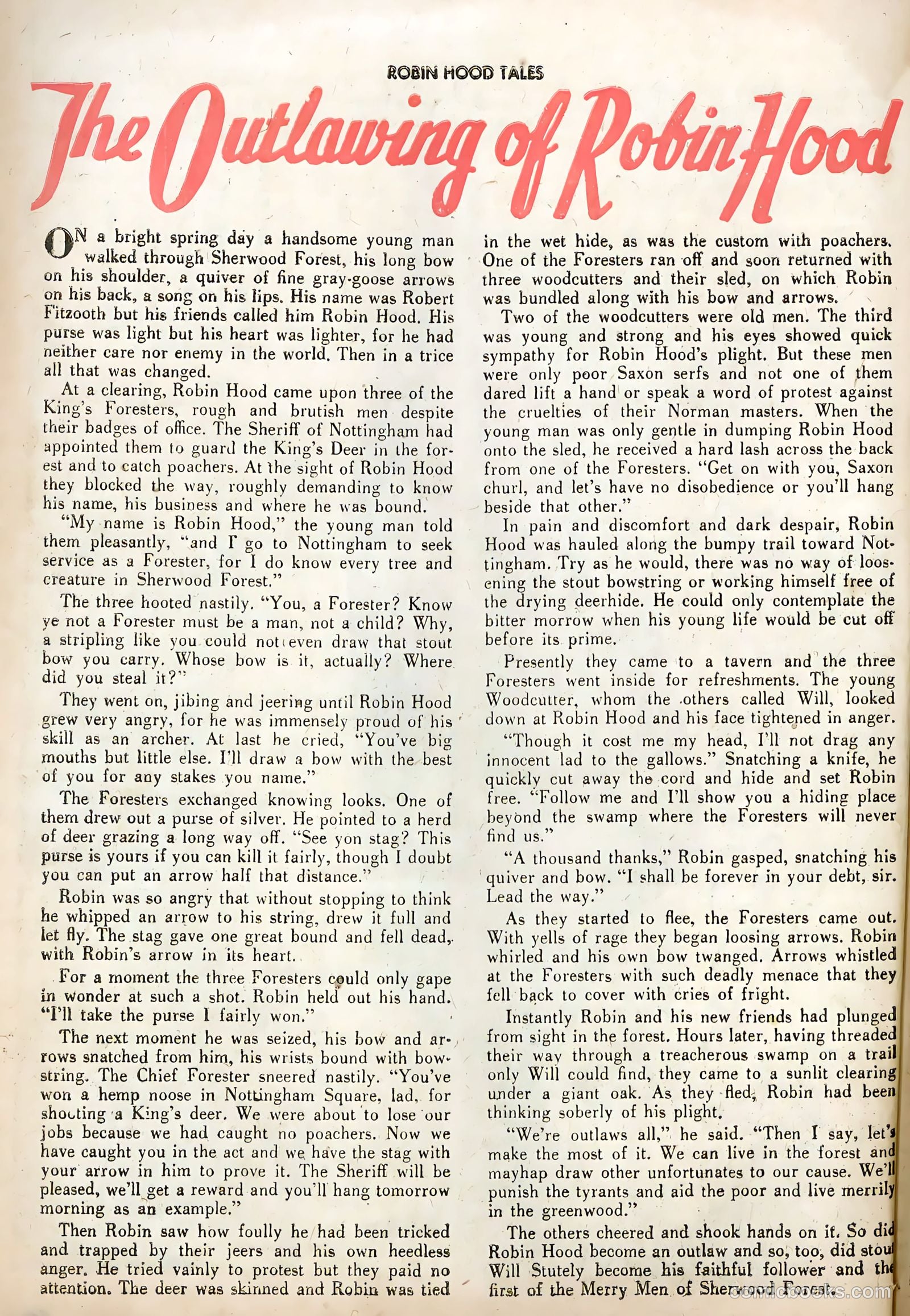 Robin Hood Tales #1 — page 28 of 36