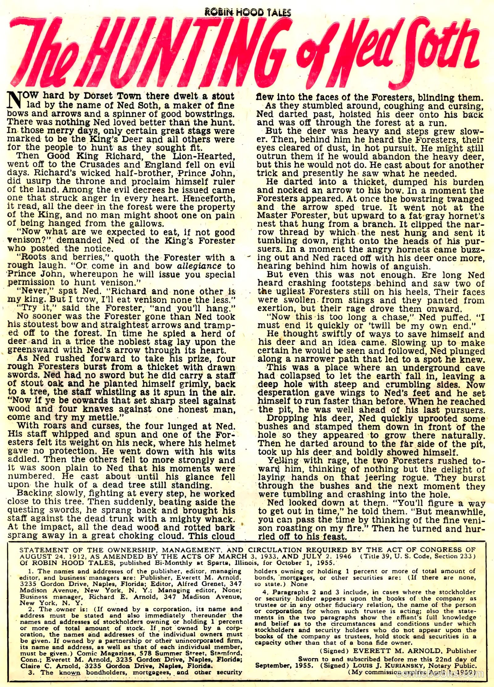 Robin Hood Tales #2 — page 28 of 36