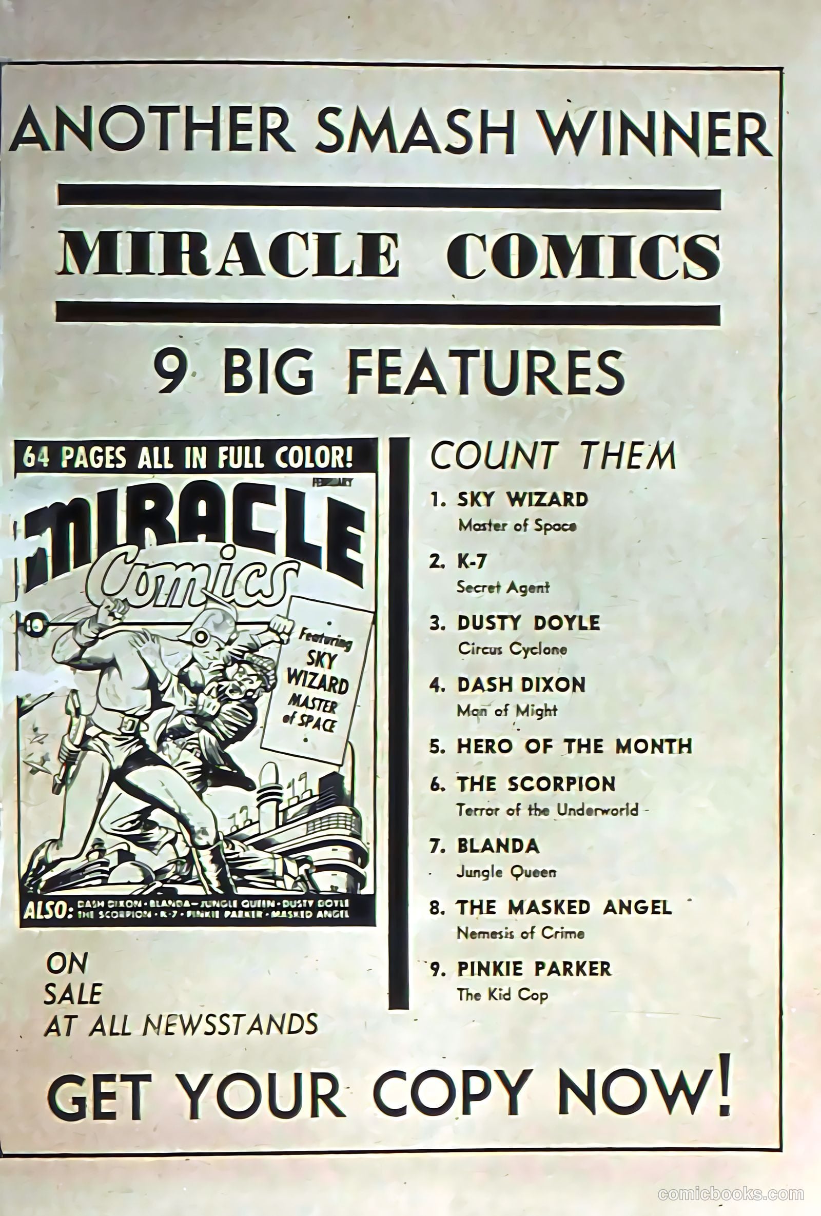 Rocket Comics #1 — page 67 of 68