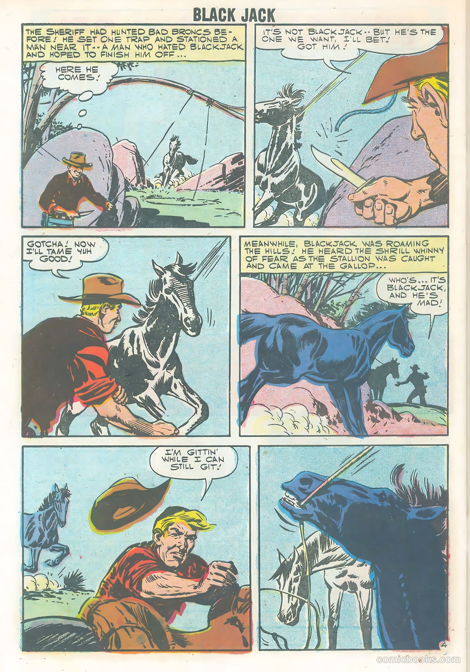 Rocky Lane's Black Jack #21 — page 32 of 36