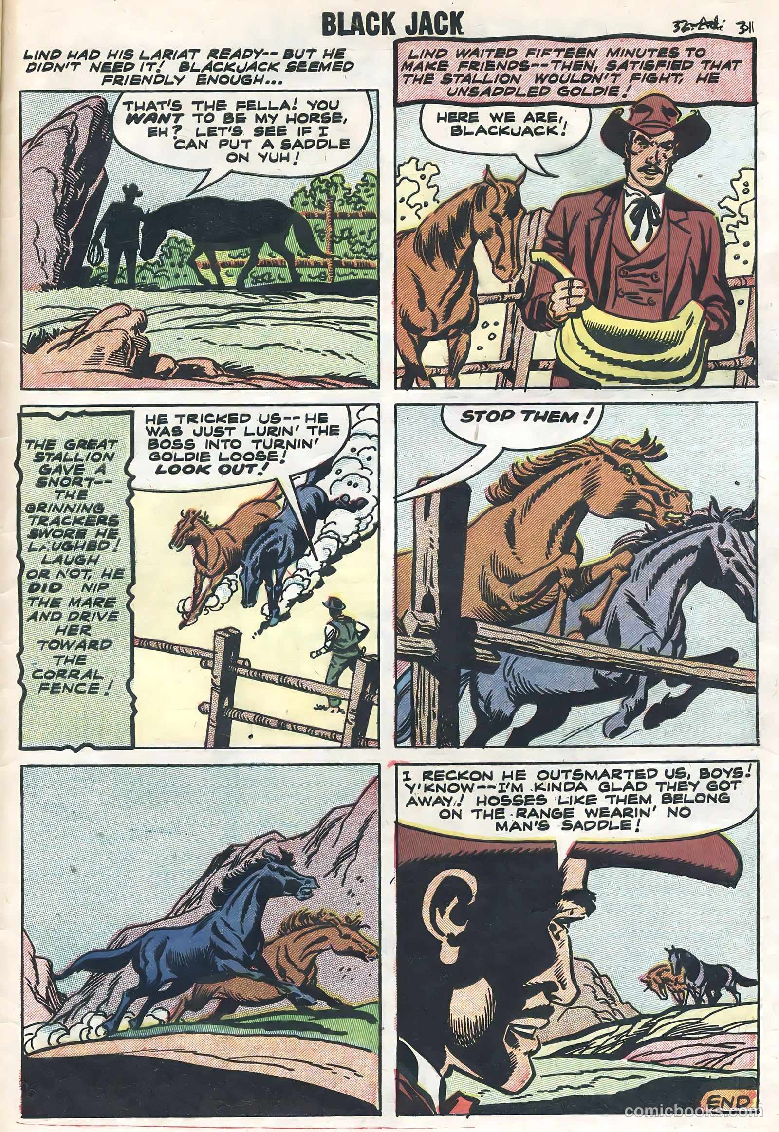 Rocky Lane's Black Jack #23 — page 33 of 36