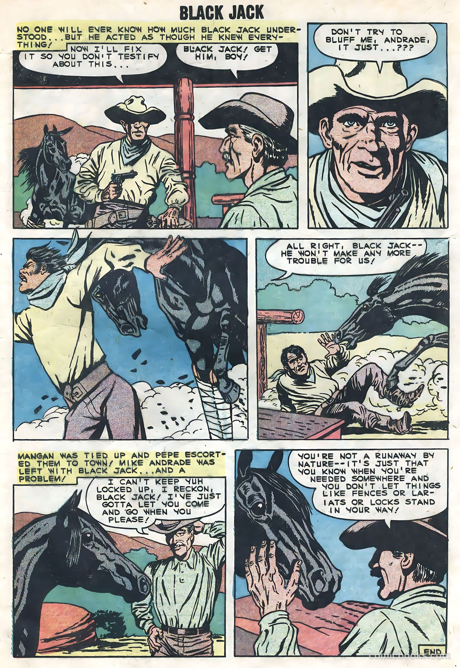 Rocky Lane's Black Jack #27 — page 33 of 36