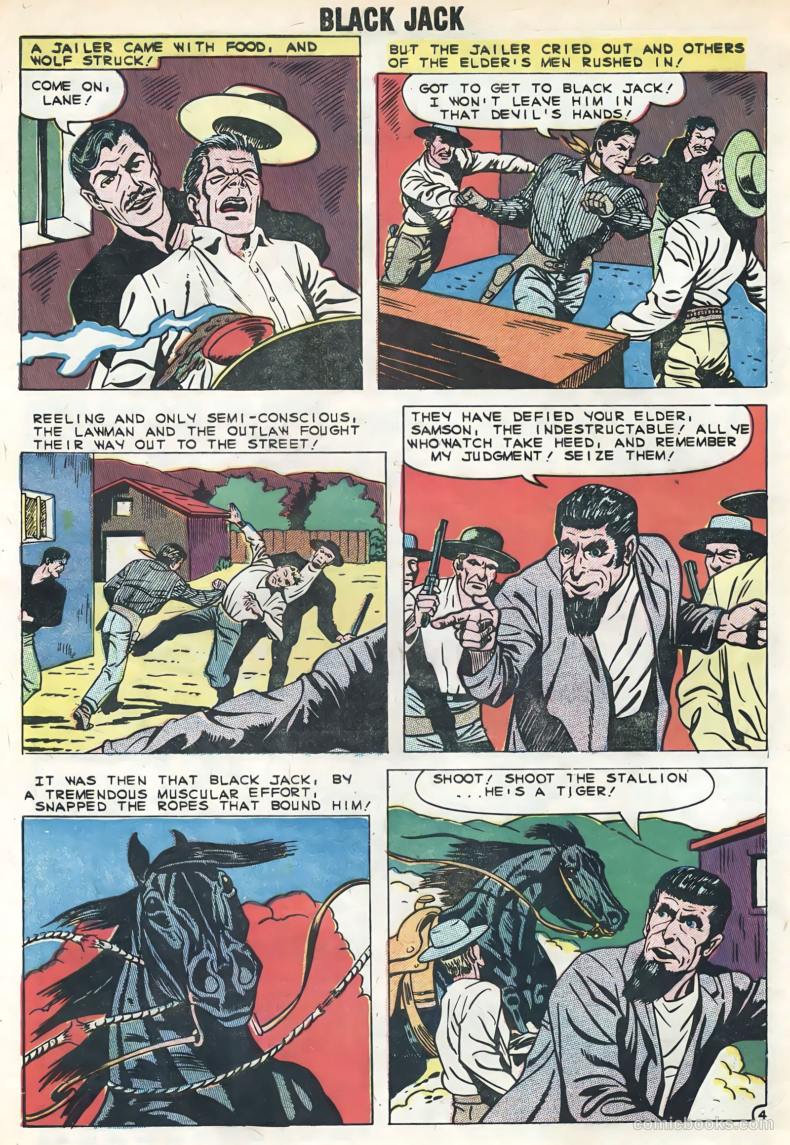 Rocky Lane's Black Jack #29 — page 32 of 36