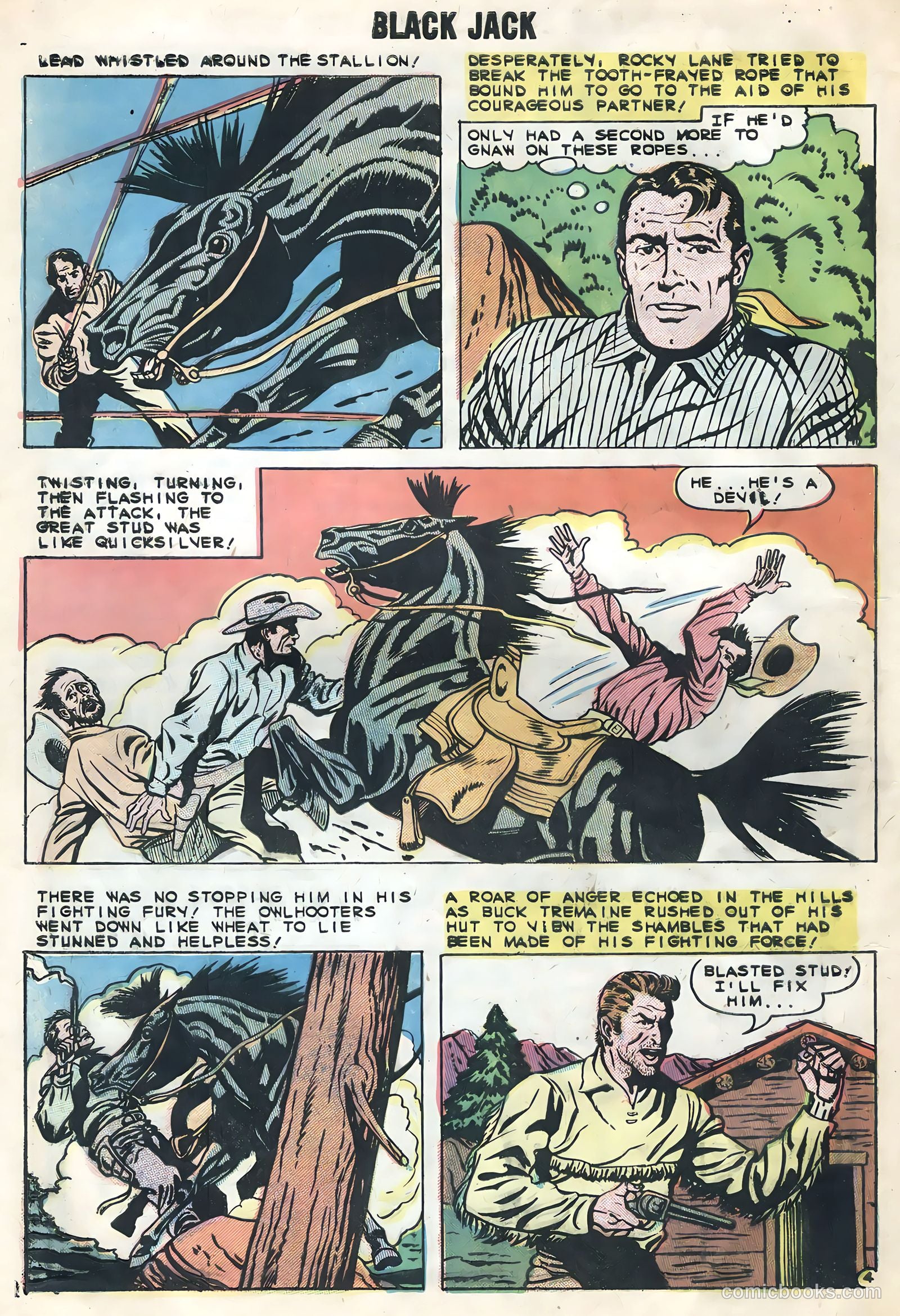 Rocky Lane's Black Jack #30 — page 32 of 36