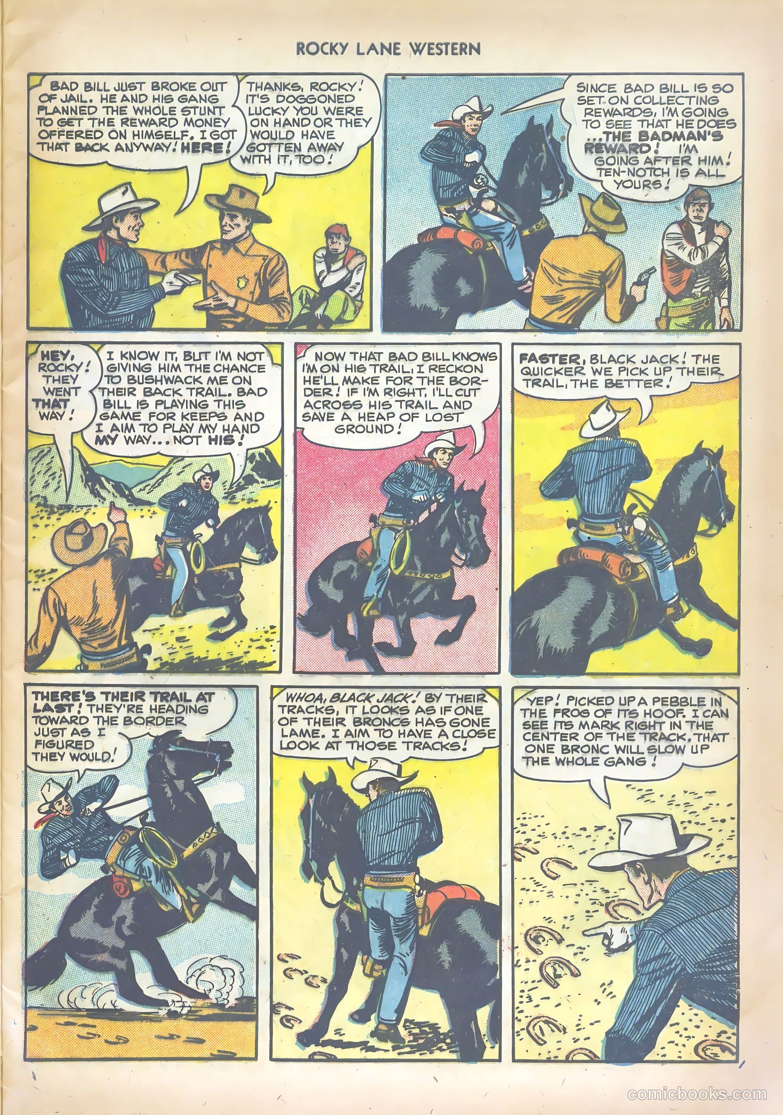 Rocky Lane Western #10 — page 9 of 36