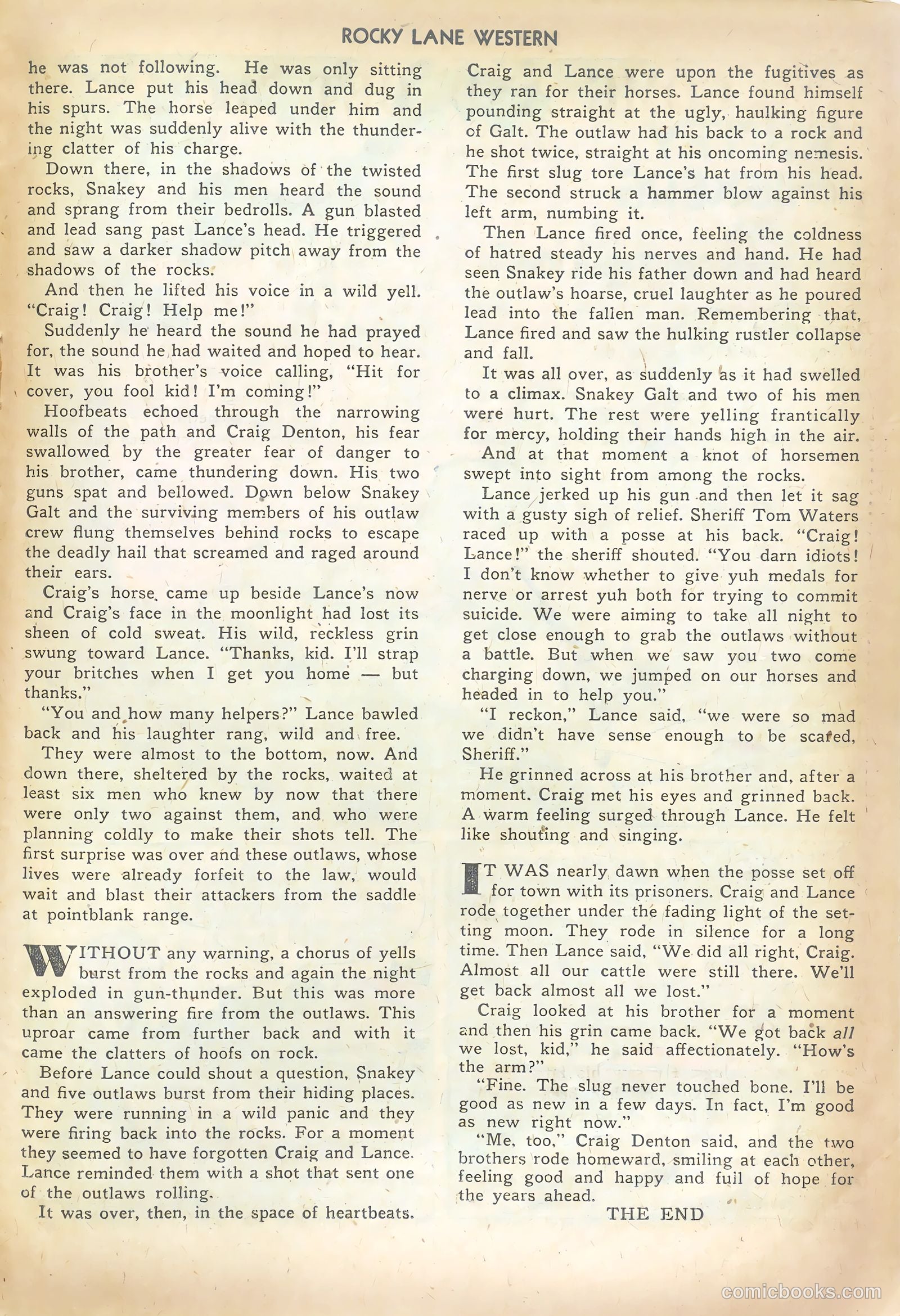 Rocky Lane Western #10 — page 23 of 36