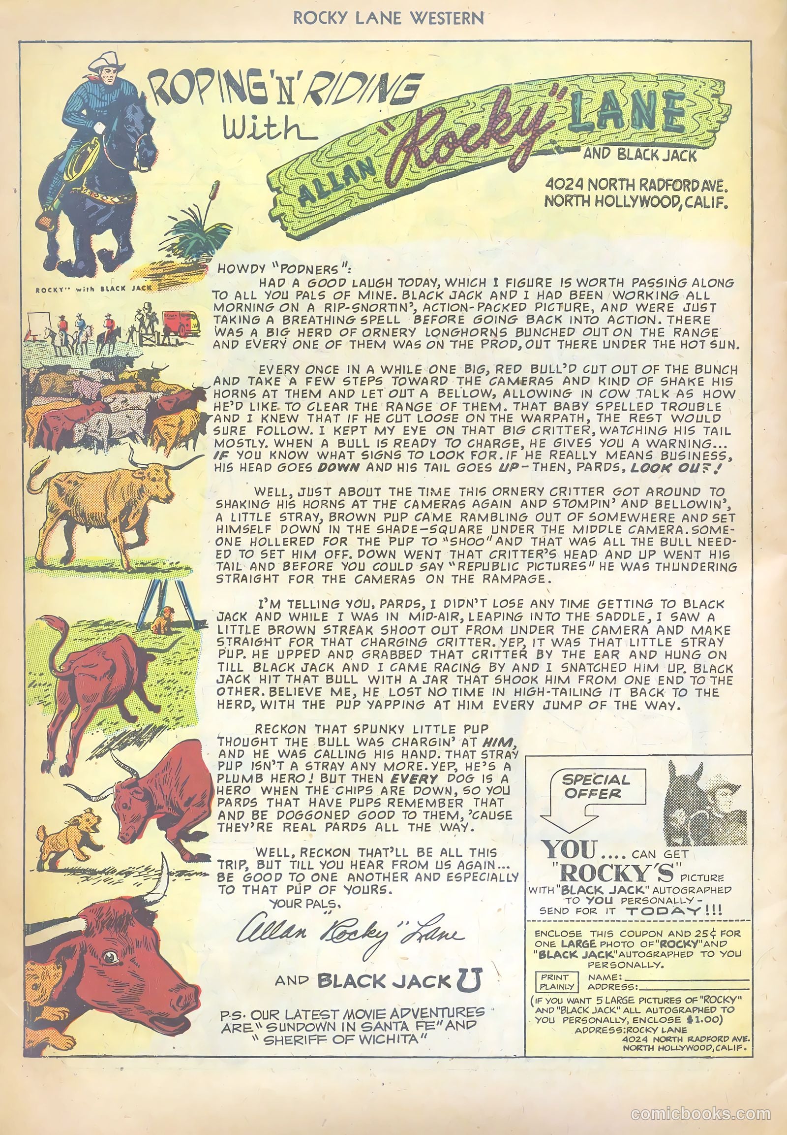 Rocky Lane Western #10 — page 34 of 36