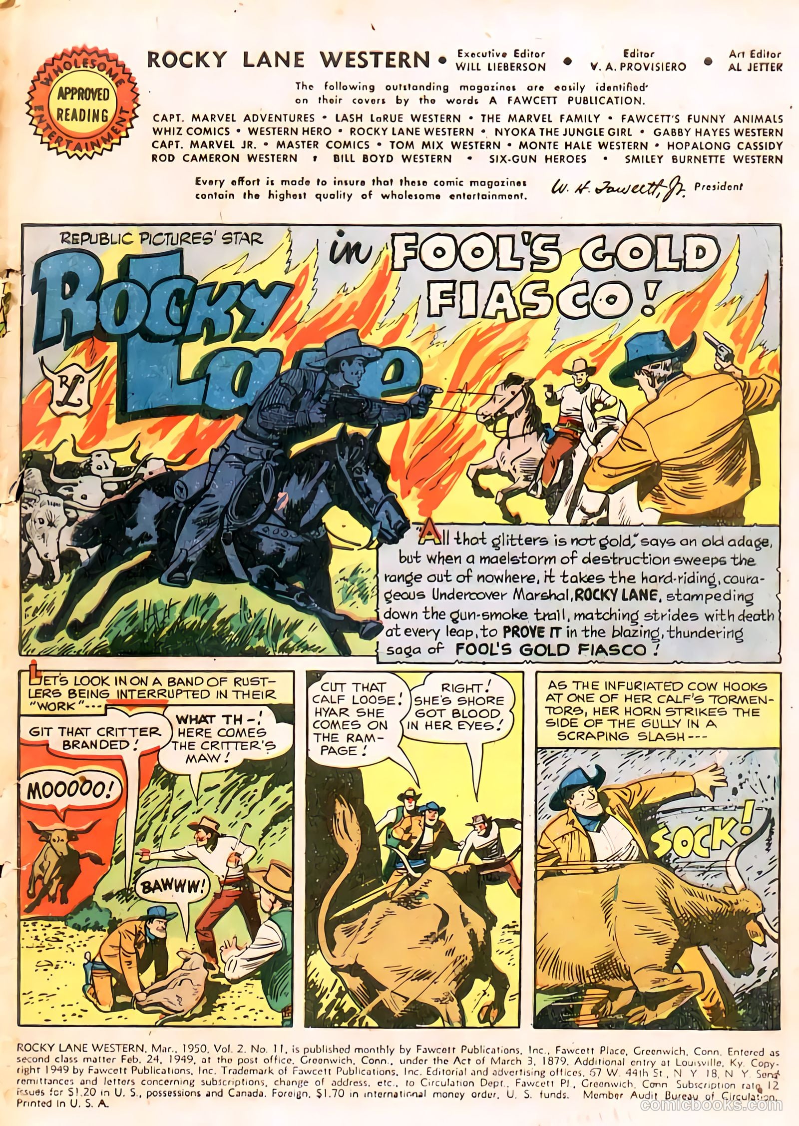 Rocky Lane Western #11 — page 2 of 50