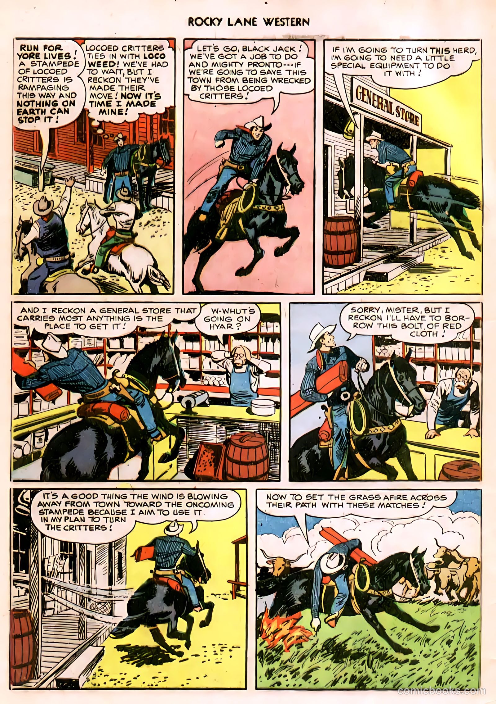 Rocky Lane Western #11 — page 7 of 50
