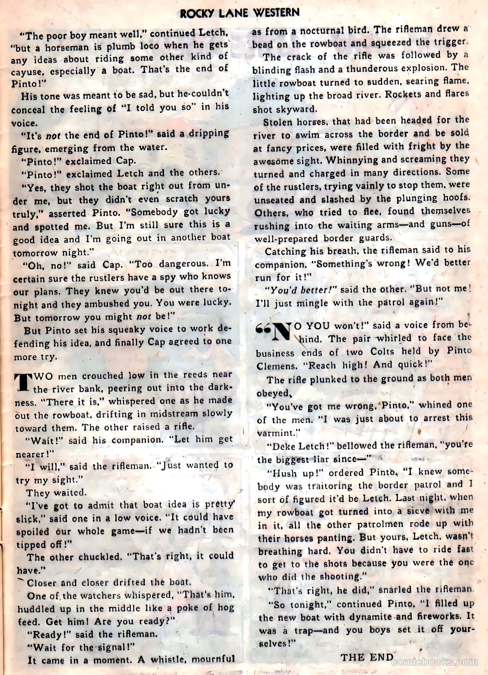 Rocky Lane Western #11 — page 36 of 50