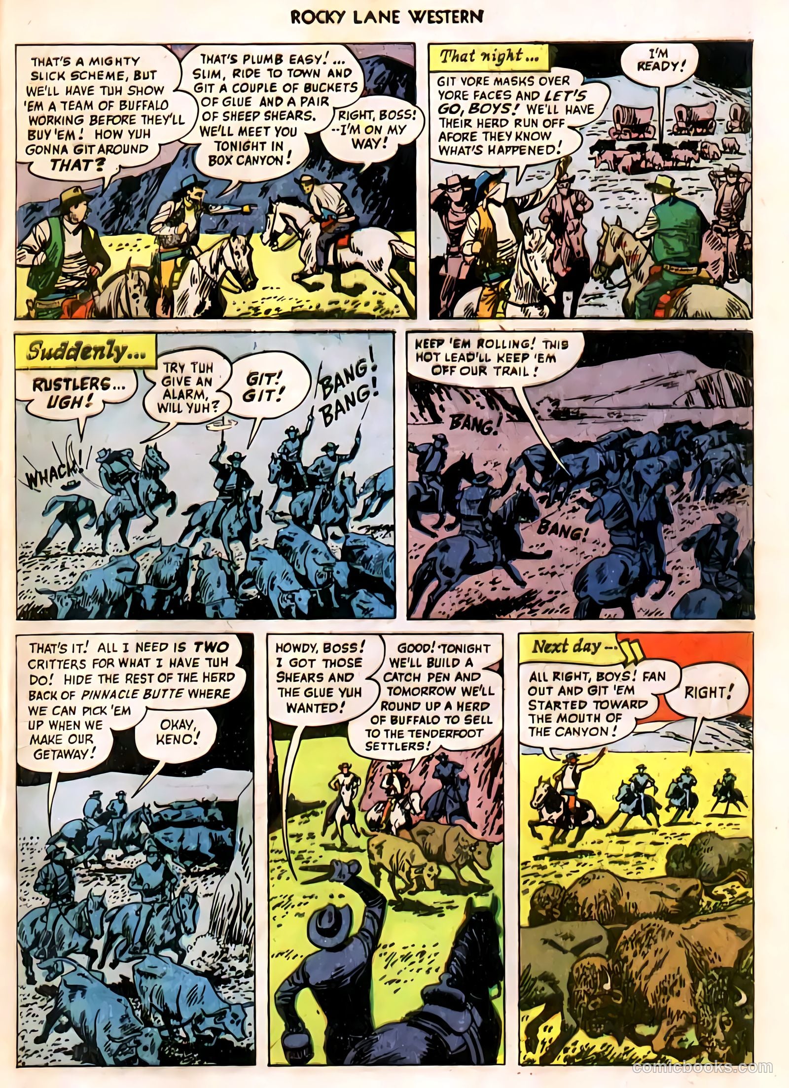 Rocky Lane Western #11 — page 44 of 50