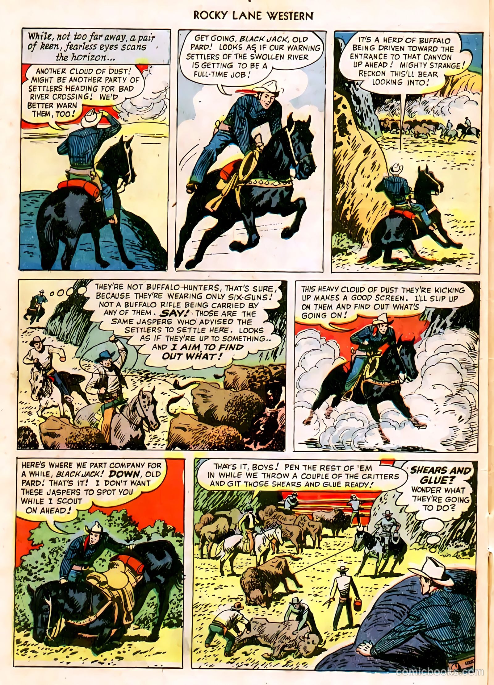 Rocky Lane Western #11 — page 45 of 50