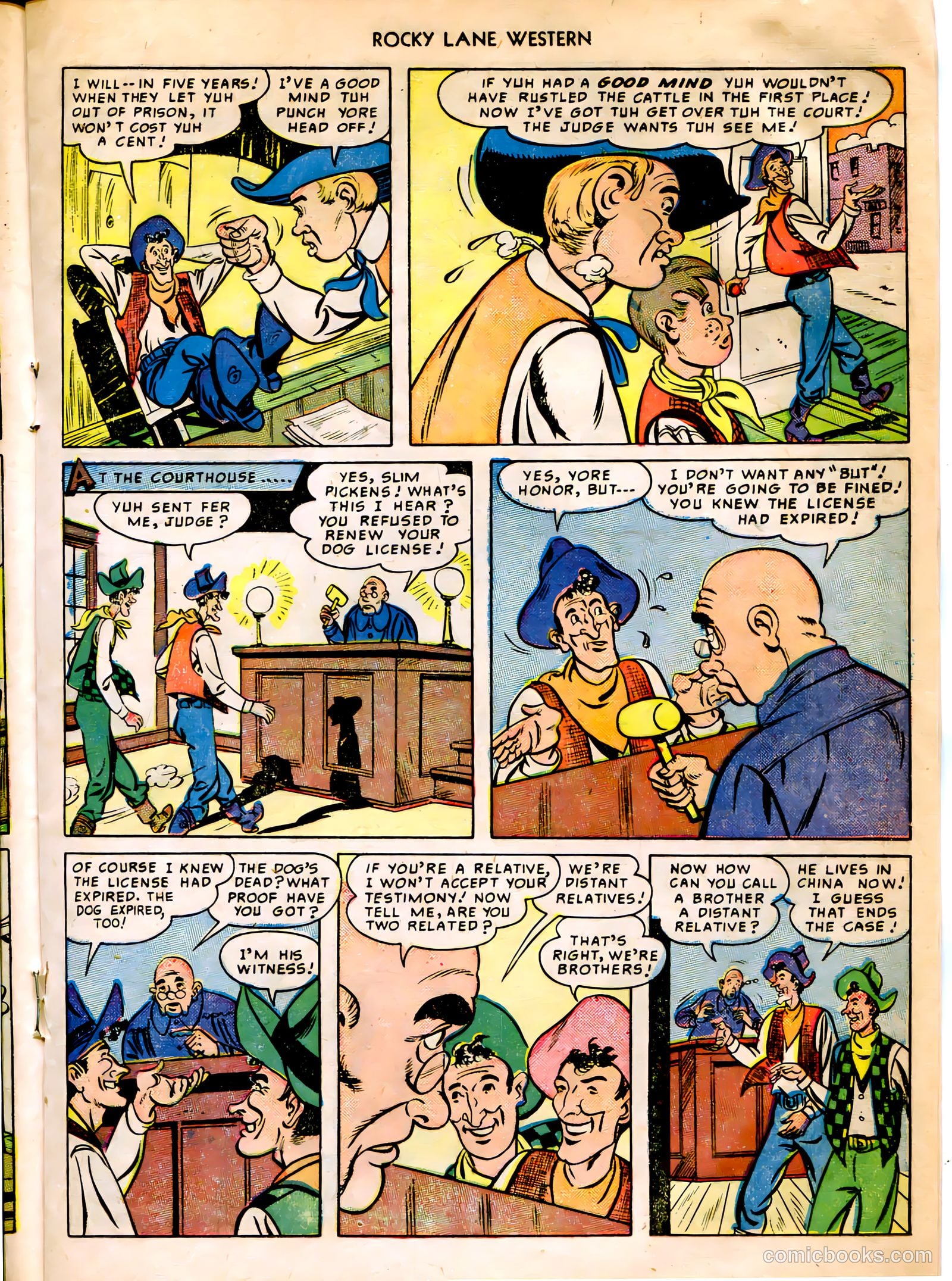 Rocky Lane Western #12 — page 25 of 52