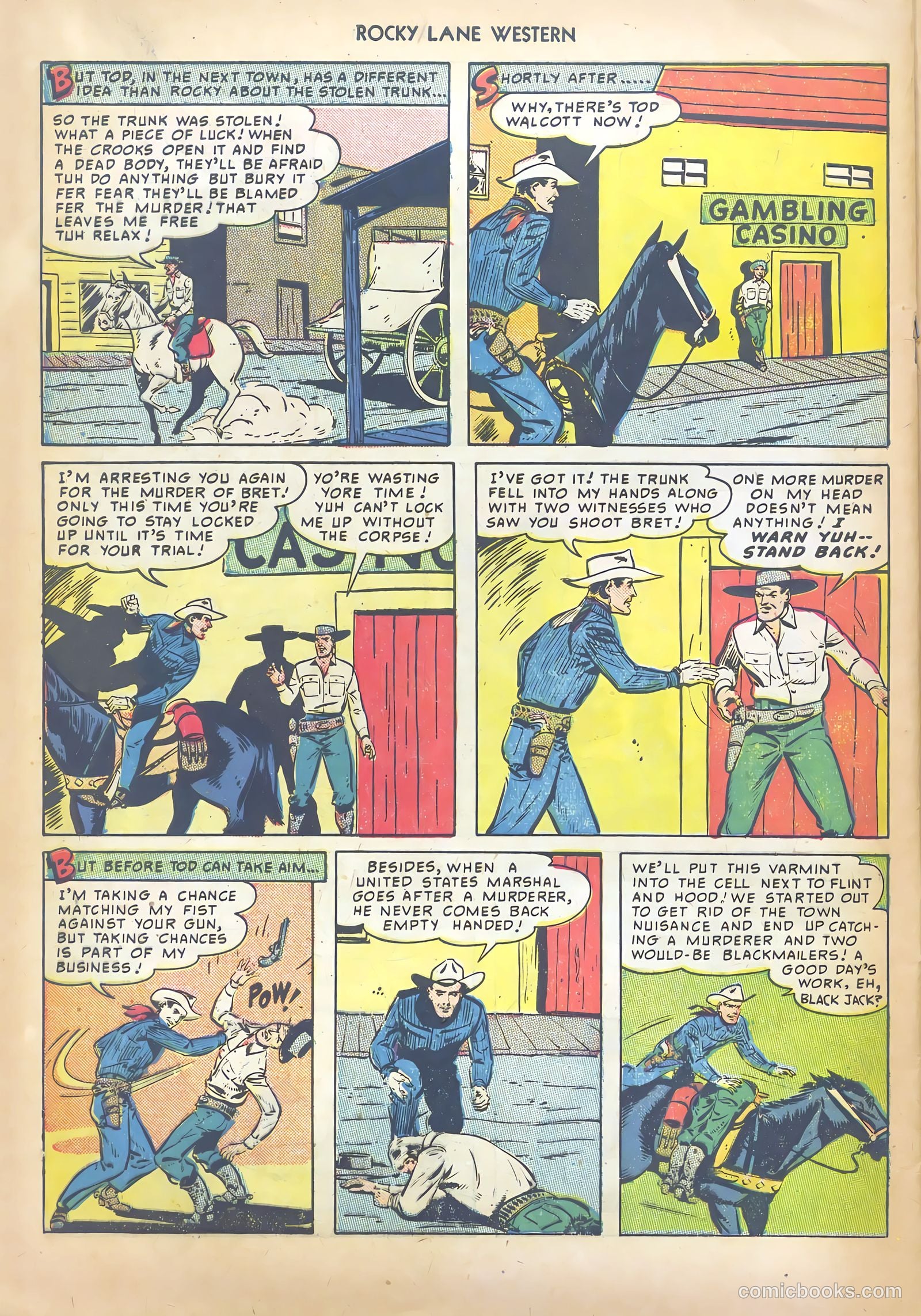 Rocky Lane Western #13 — page 32 of 52