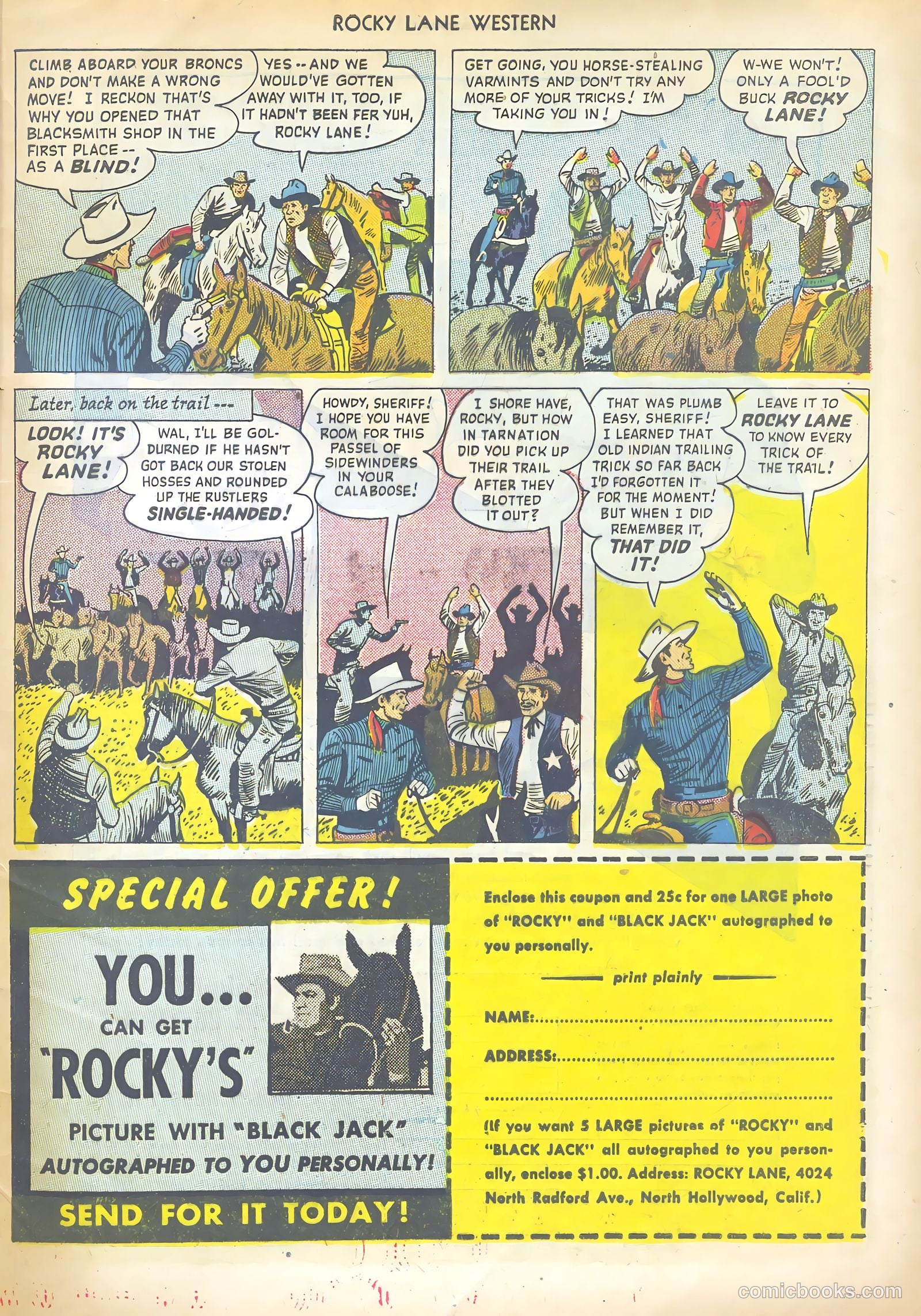 Rocky Lane Western #13 — page 49 of 52