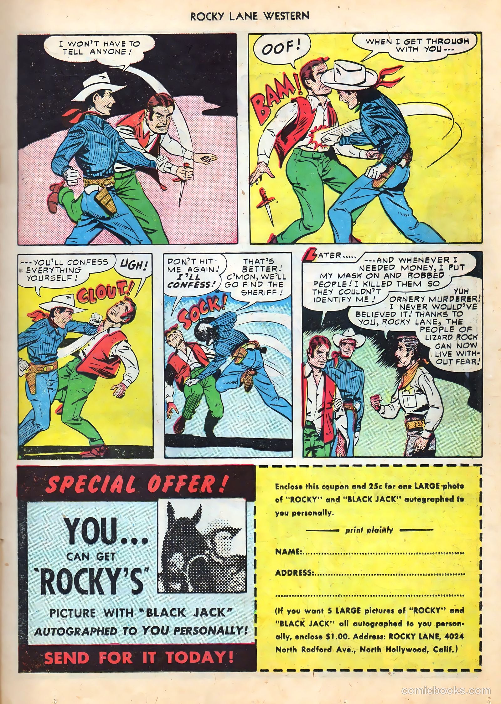 Rocky Lane Western #16 — page 25 of 52