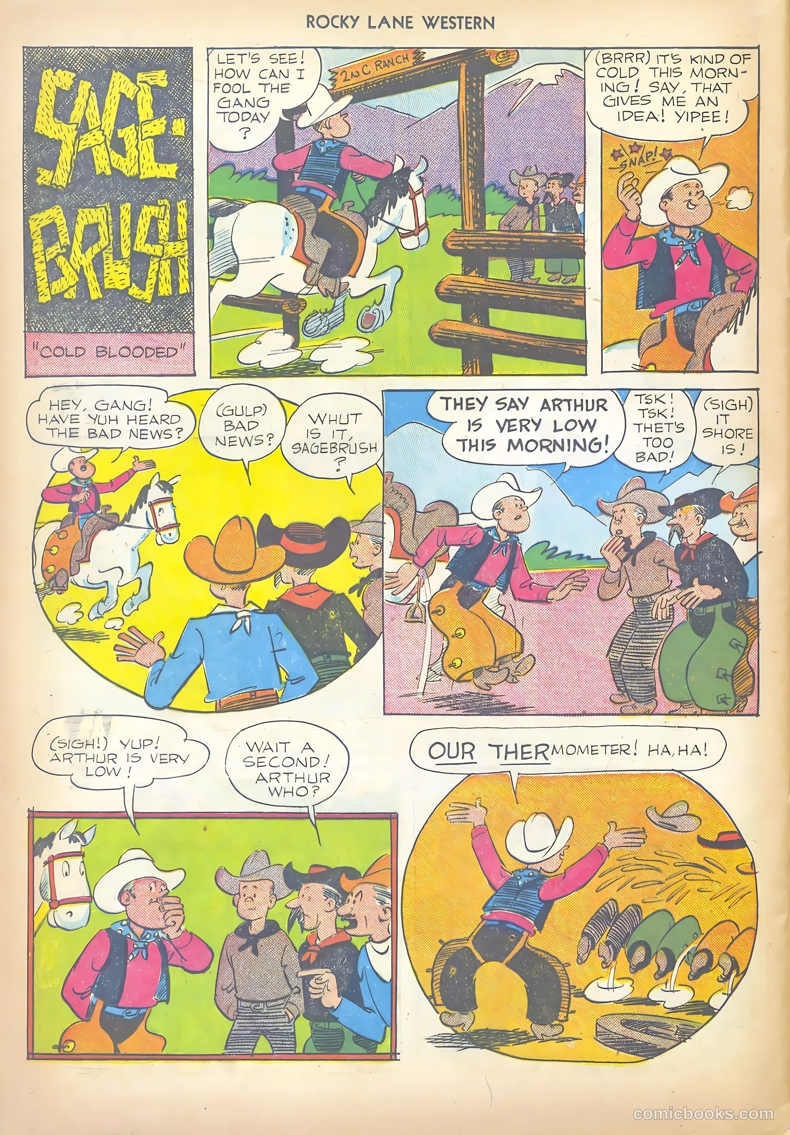 Rocky Lane Western #17 — page 40 of 52