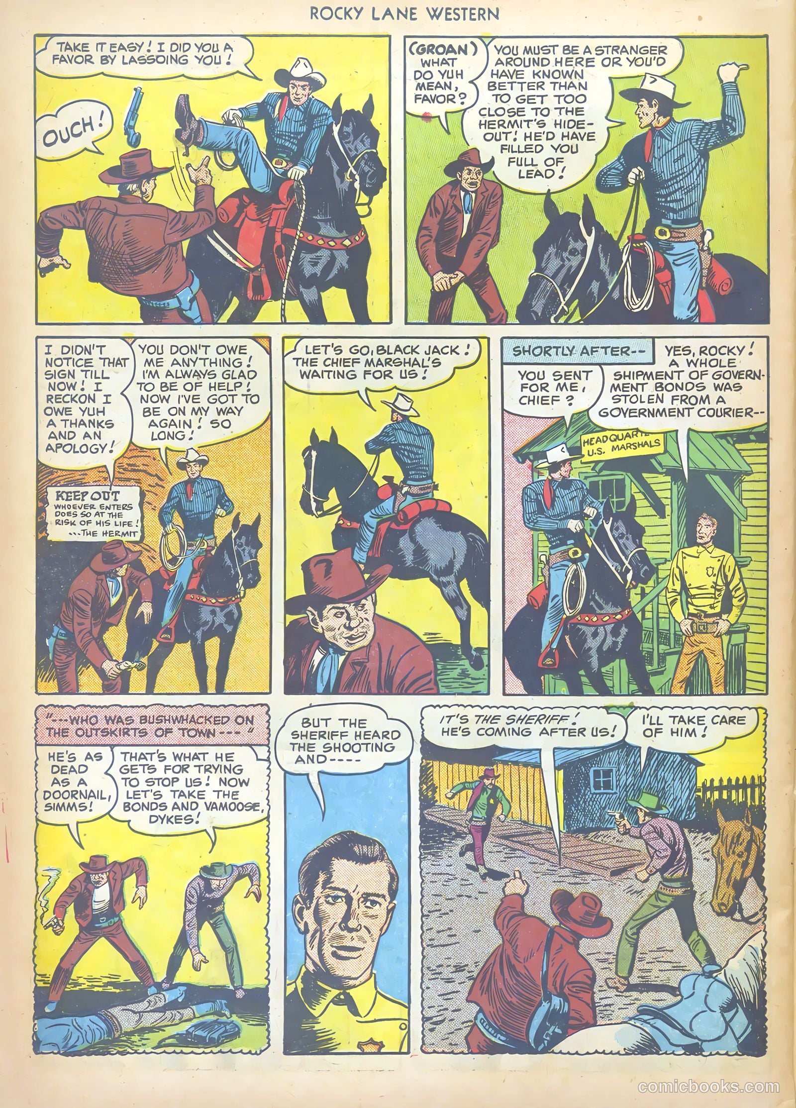 Rocky Lane Western #17 — page 42 of 52