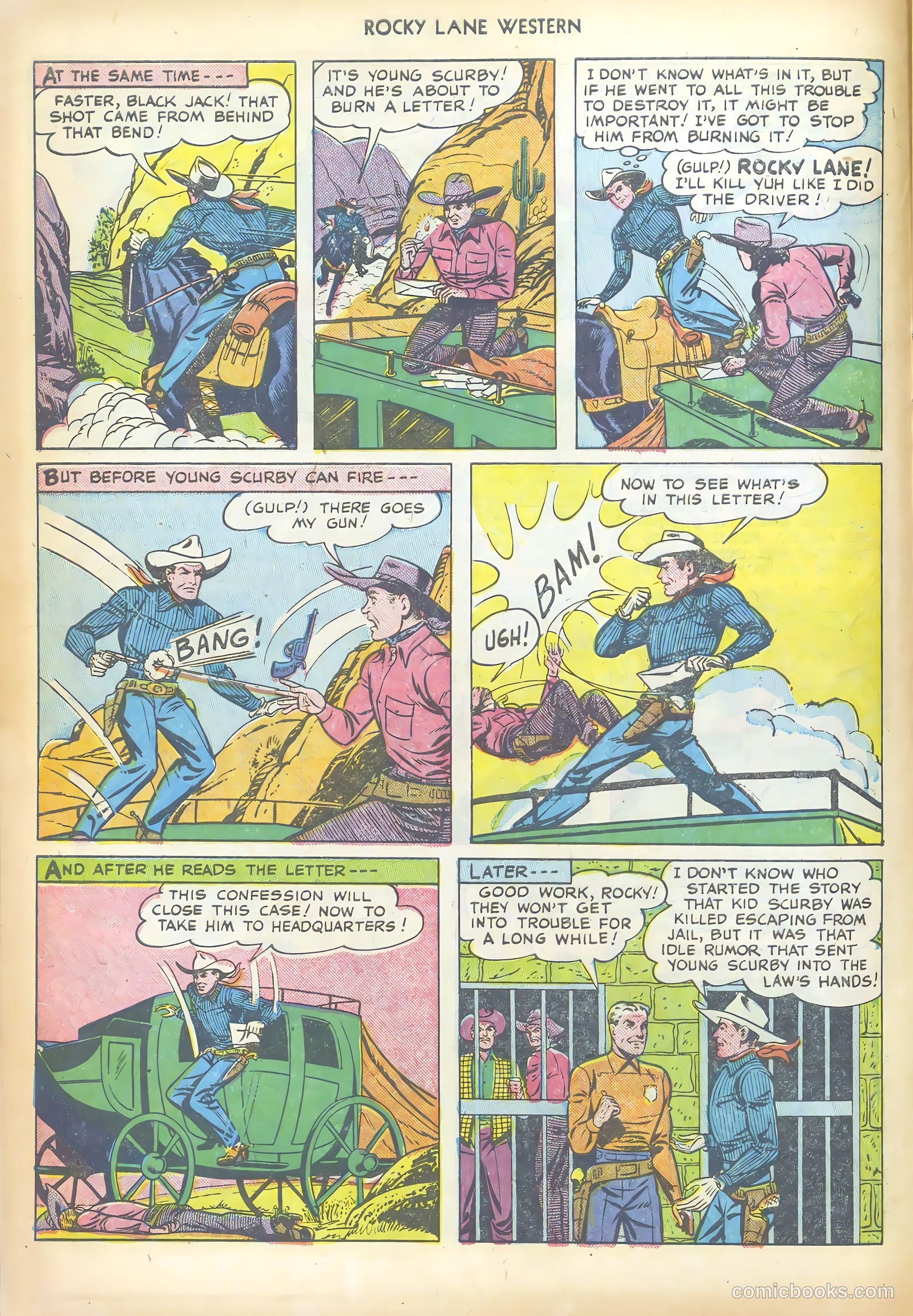 Rocky Lane Western #19 — page 22 of 52