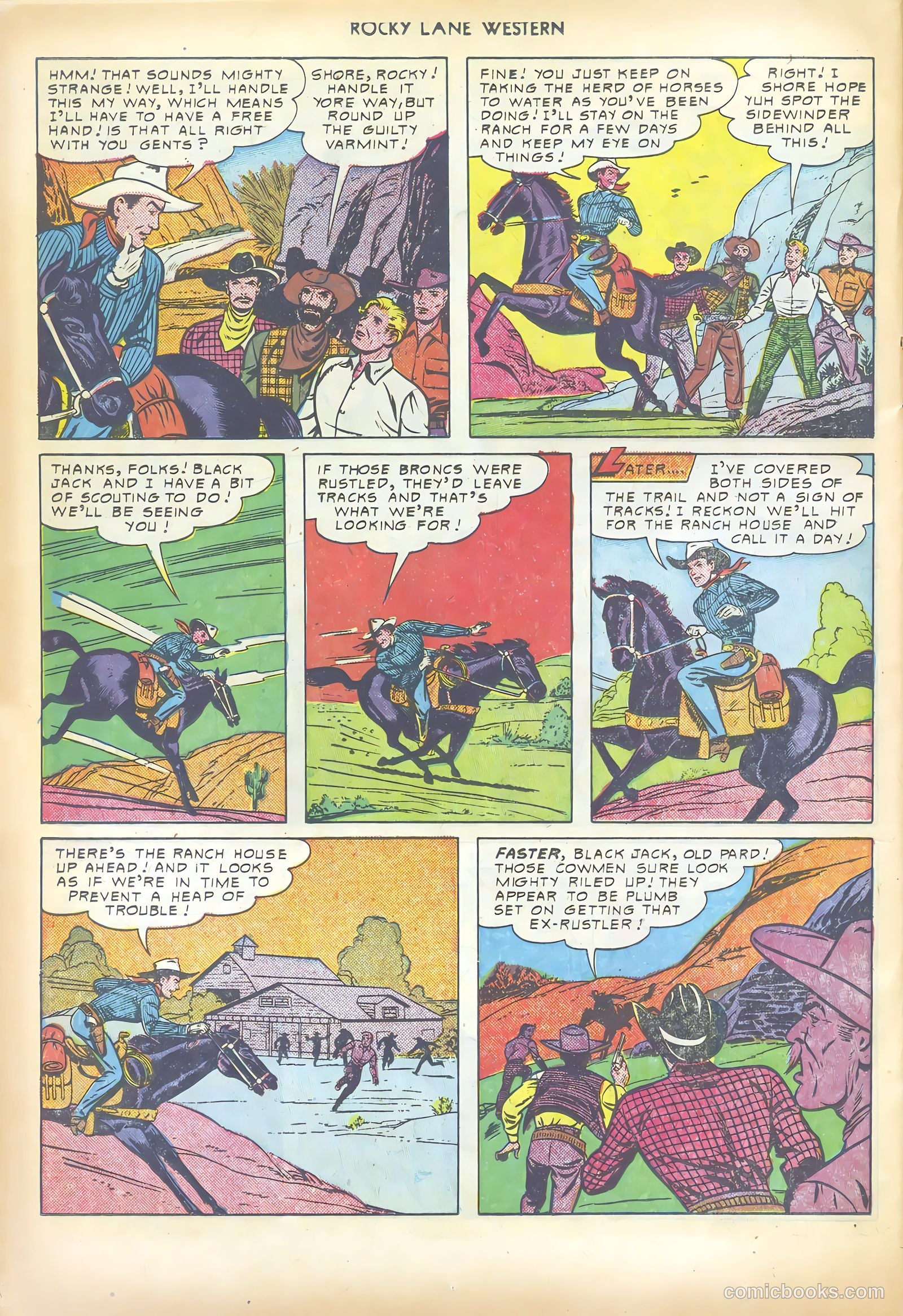 Rocky Lane Western #19 — page 30 of 52