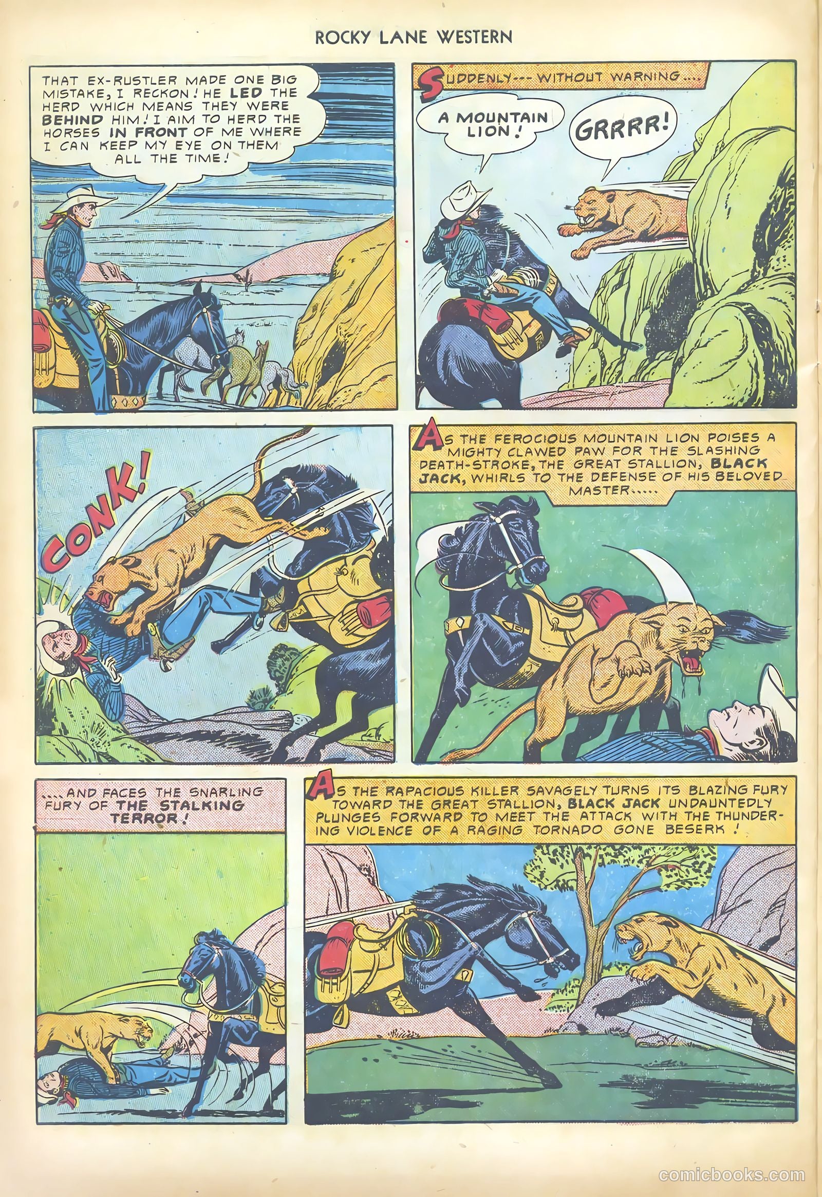 Rocky Lane Western #19 — page 32 of 52