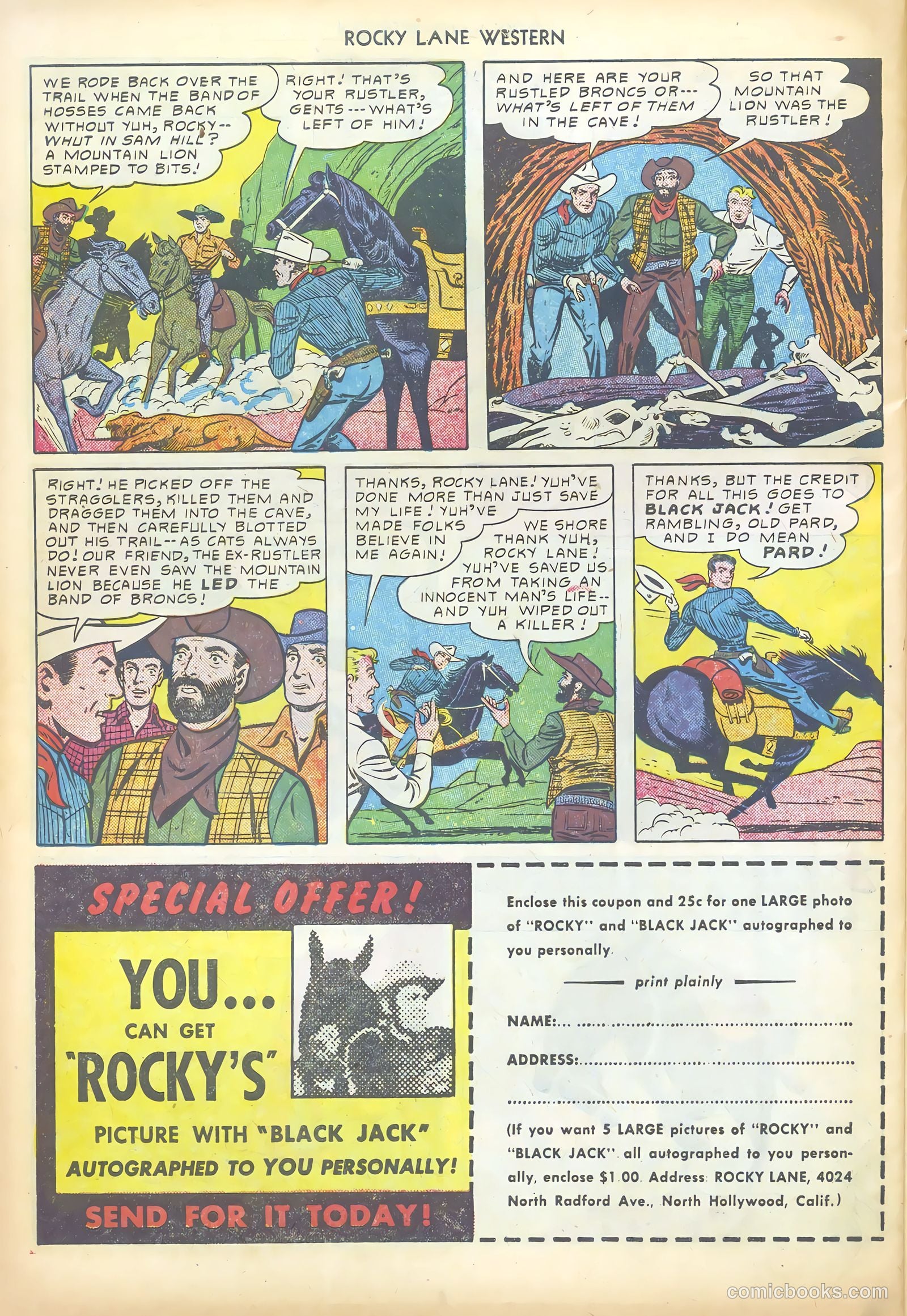 Rocky Lane Western #19 — page 34 of 52