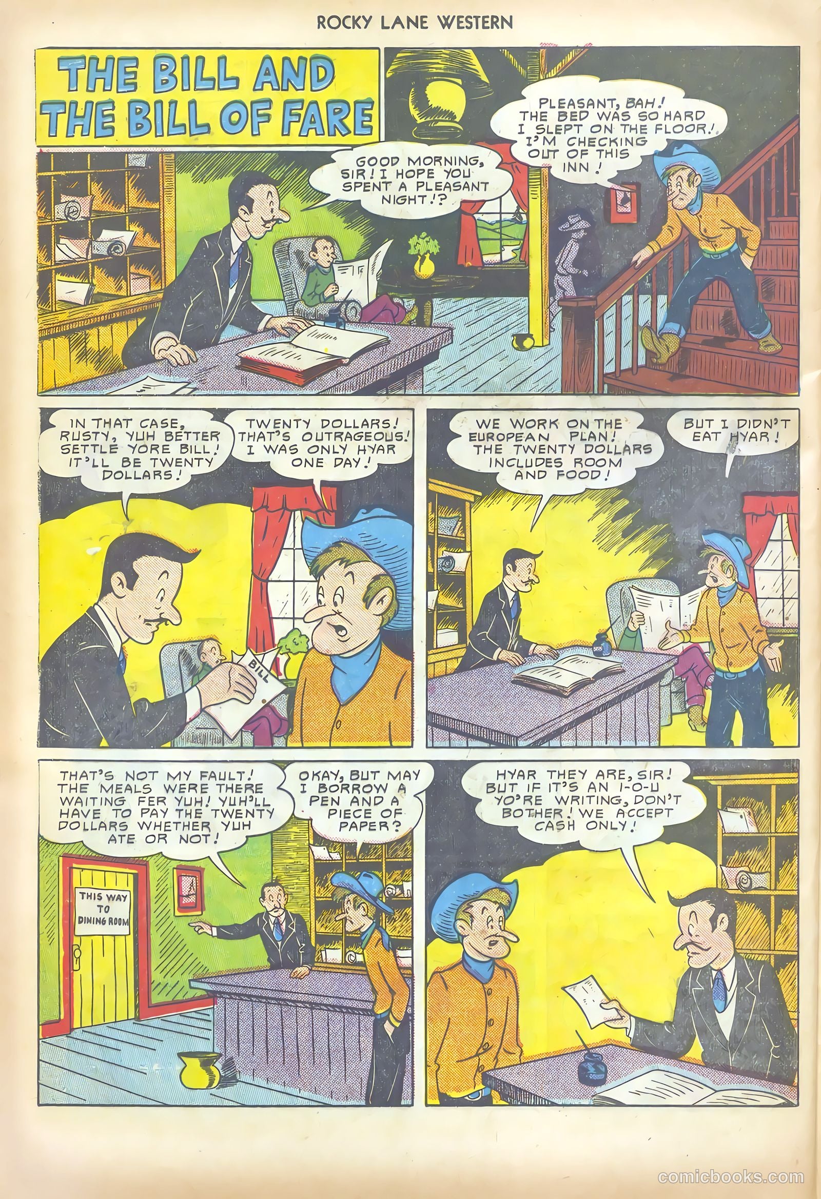 Rocky Lane Western #19 — page 36 of 52