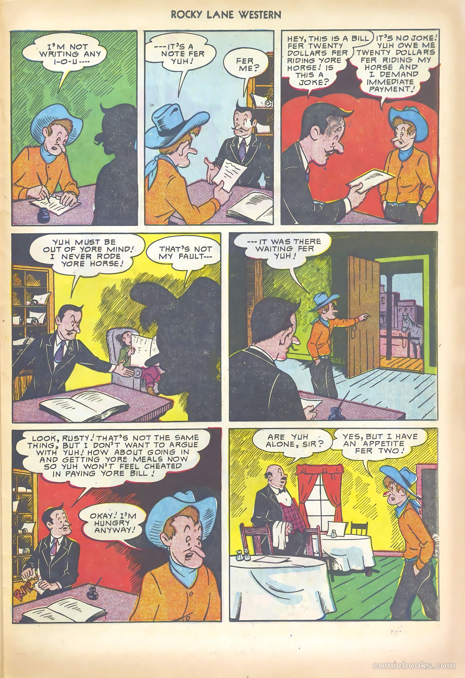 Rocky Lane Western #19 — page 37 of 52