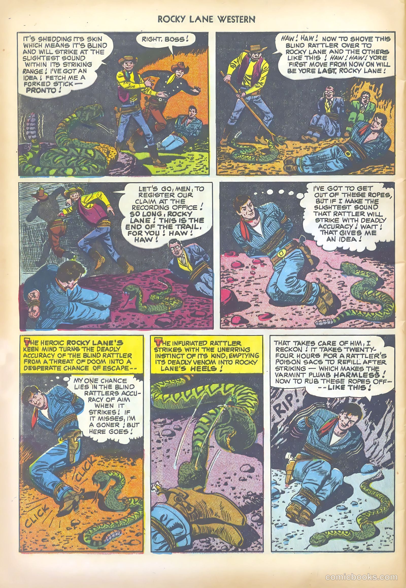 Rocky Lane Western #19 — page 48 of 52
